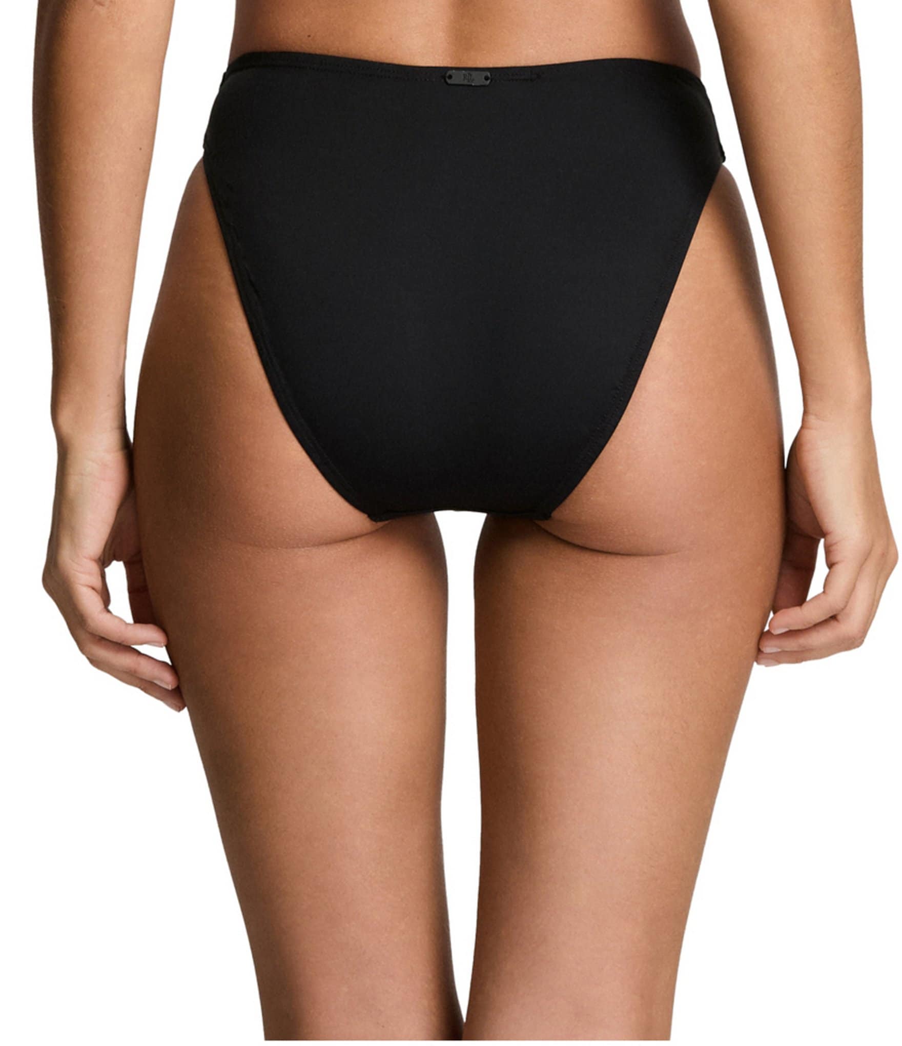Lauren Ralph Lauren Speed Solid High Waist Leg Swim Bottom