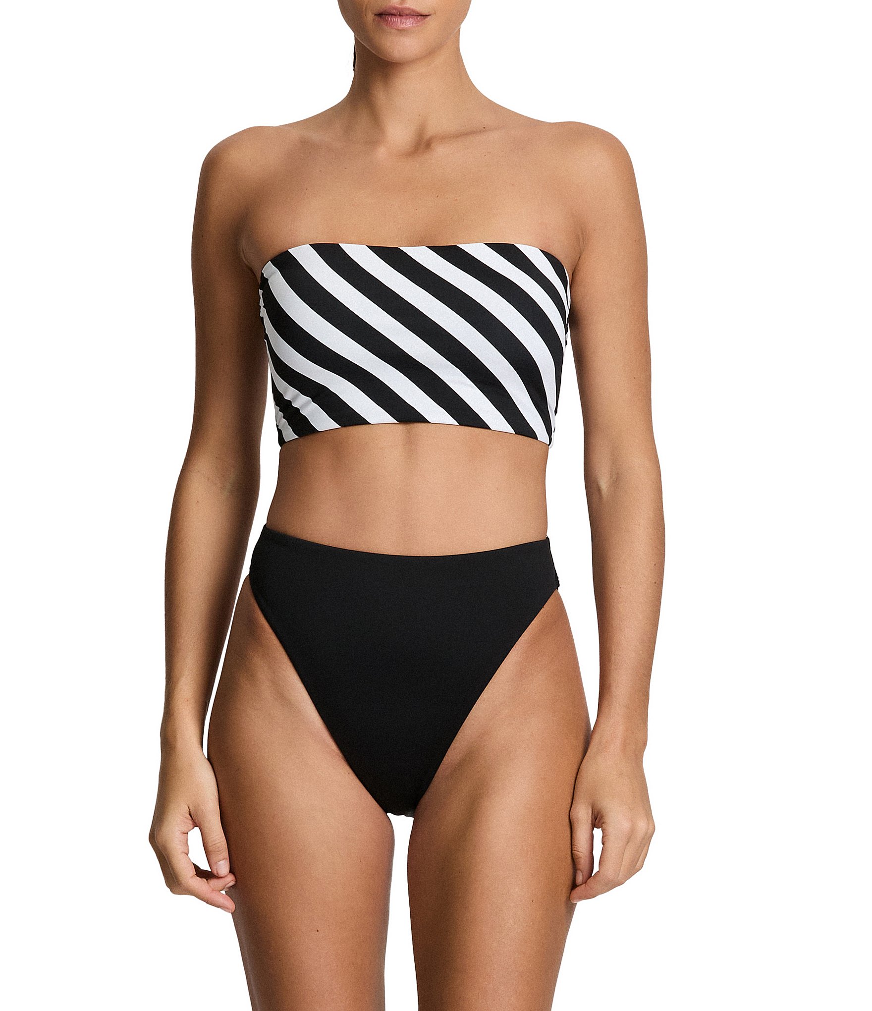 Lauren Ralph Lauren Speed Solid High Waist Leg Swim Bottom