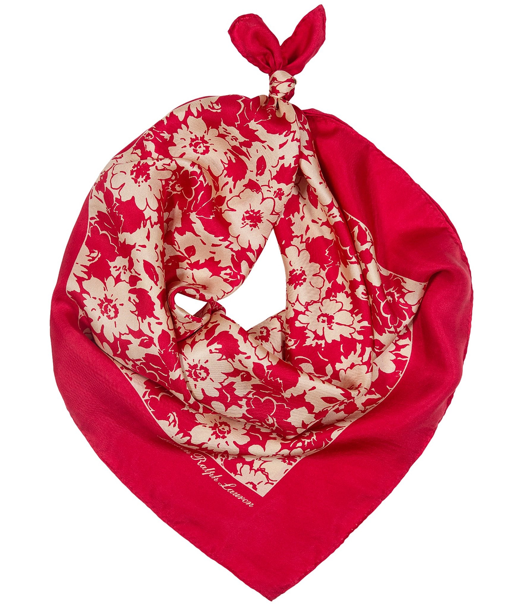 Lauren Ralph Lauren Spring Flowers Small Square Scarf