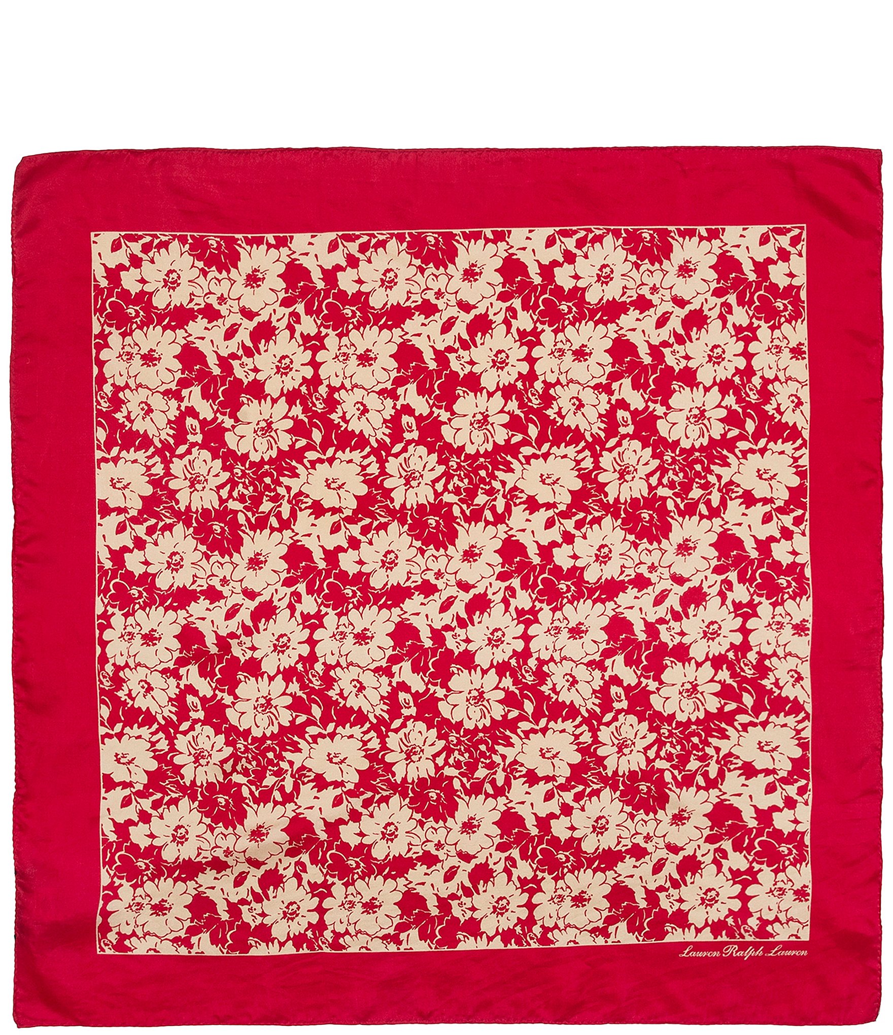 Lauren Ralph Lauren Spring Flowers Small Square Scarf