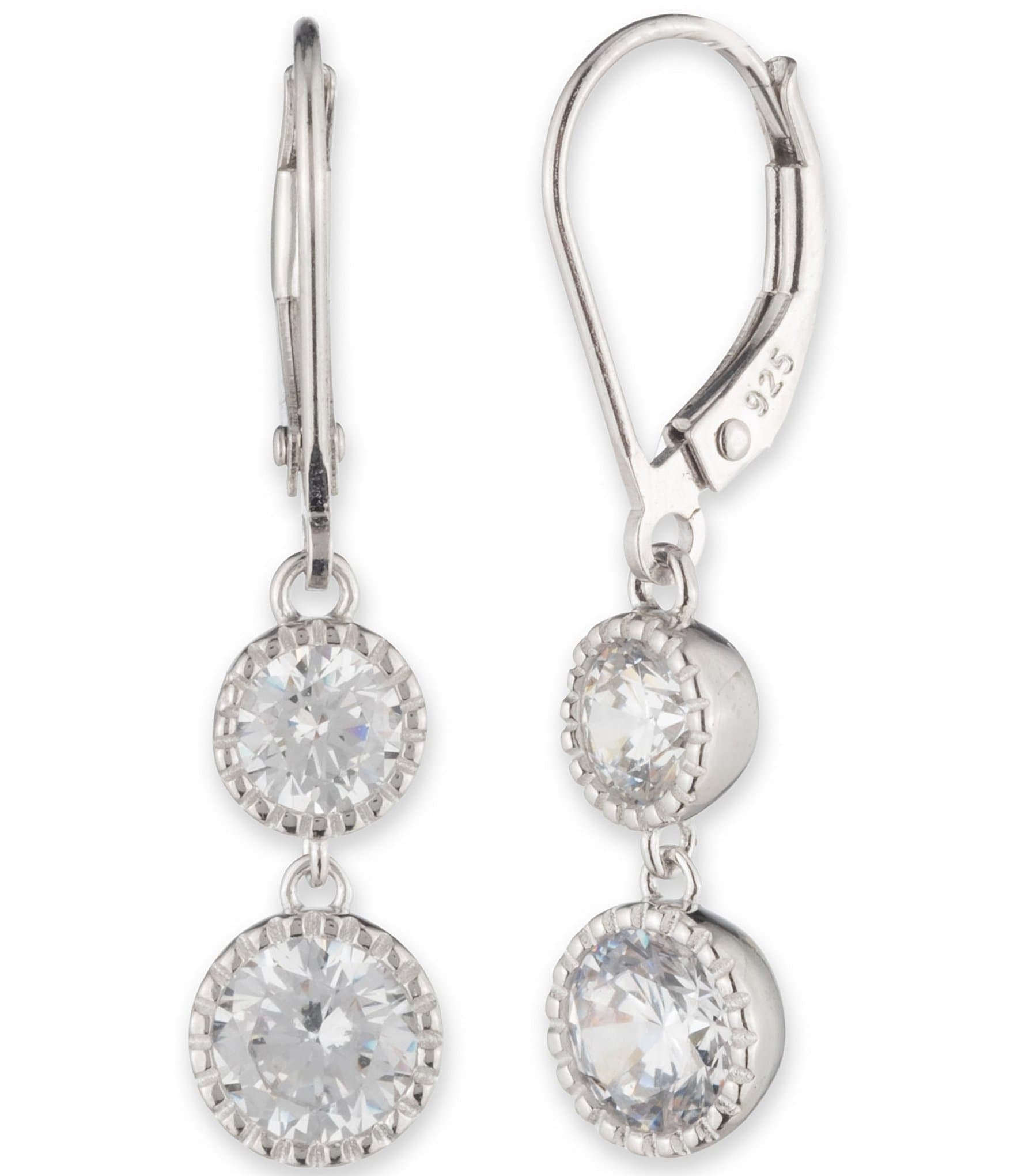 【RALPH LAUREN】★SILVER LAUREN LOGO EARRINGS★正規品★ Silver-Tone Logo Drop Huggie Earrings
