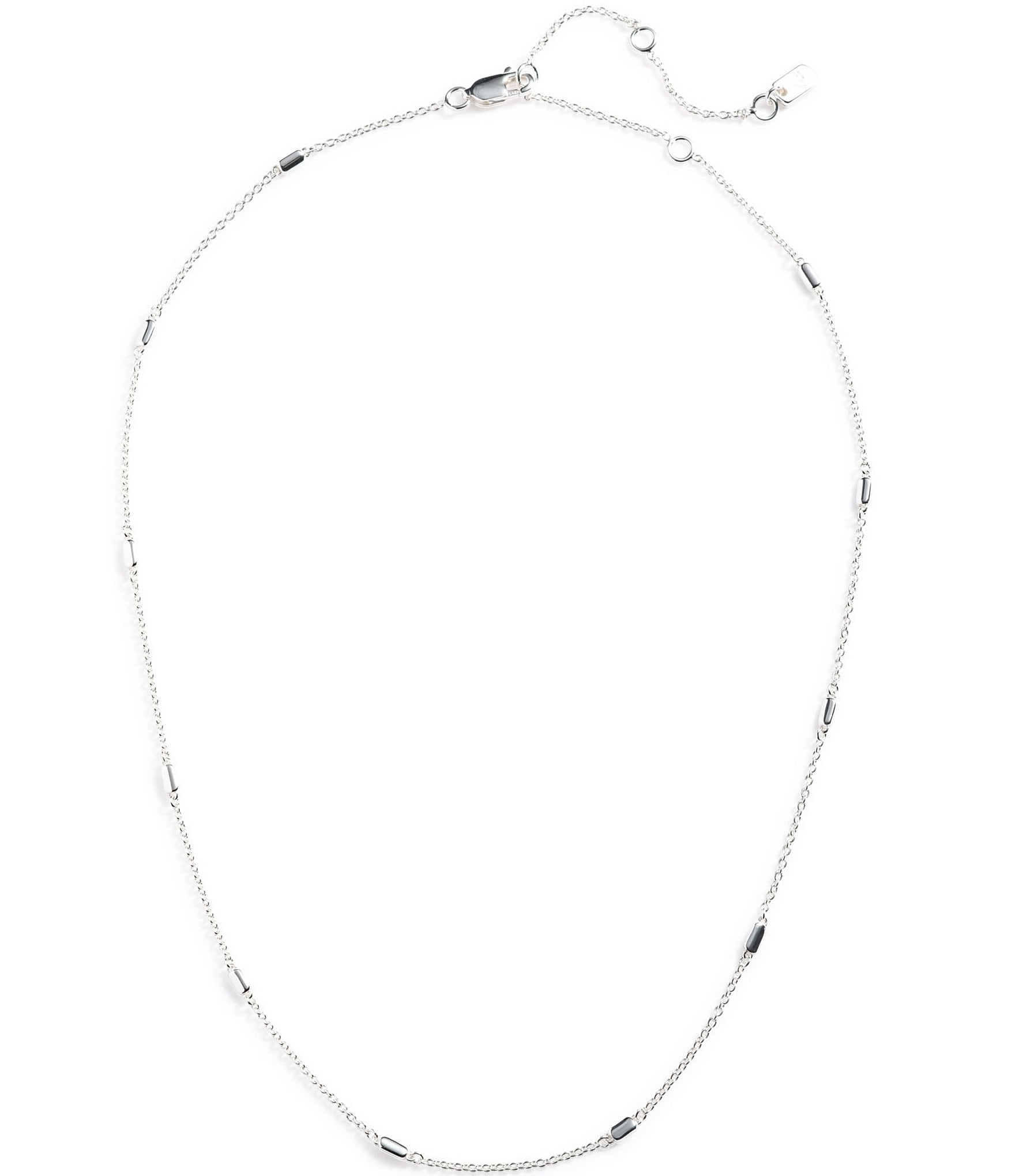 Lauren Ralph Lauren Sterling Silver Station Collar Necklace