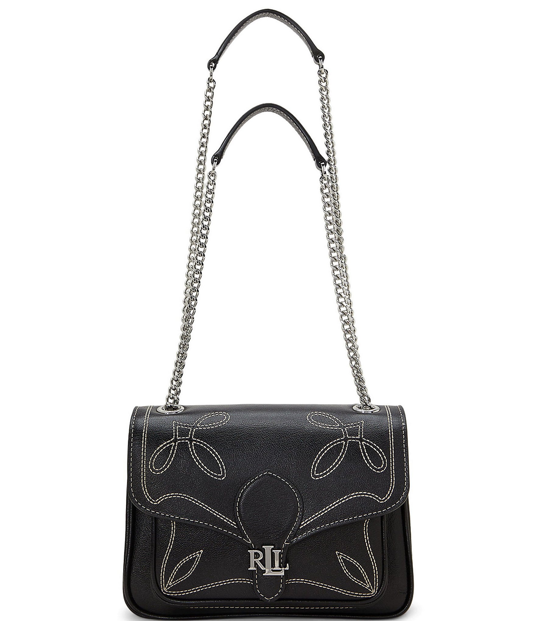 Lauren Ralph Lauren Stitched Small Bradley Convertible Shoulder Bag