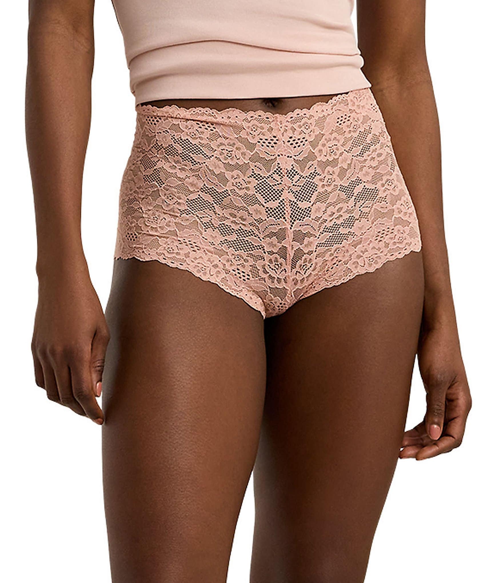 Lauren Ralph Lauren Stretch-Lace High-Rise Boy Short