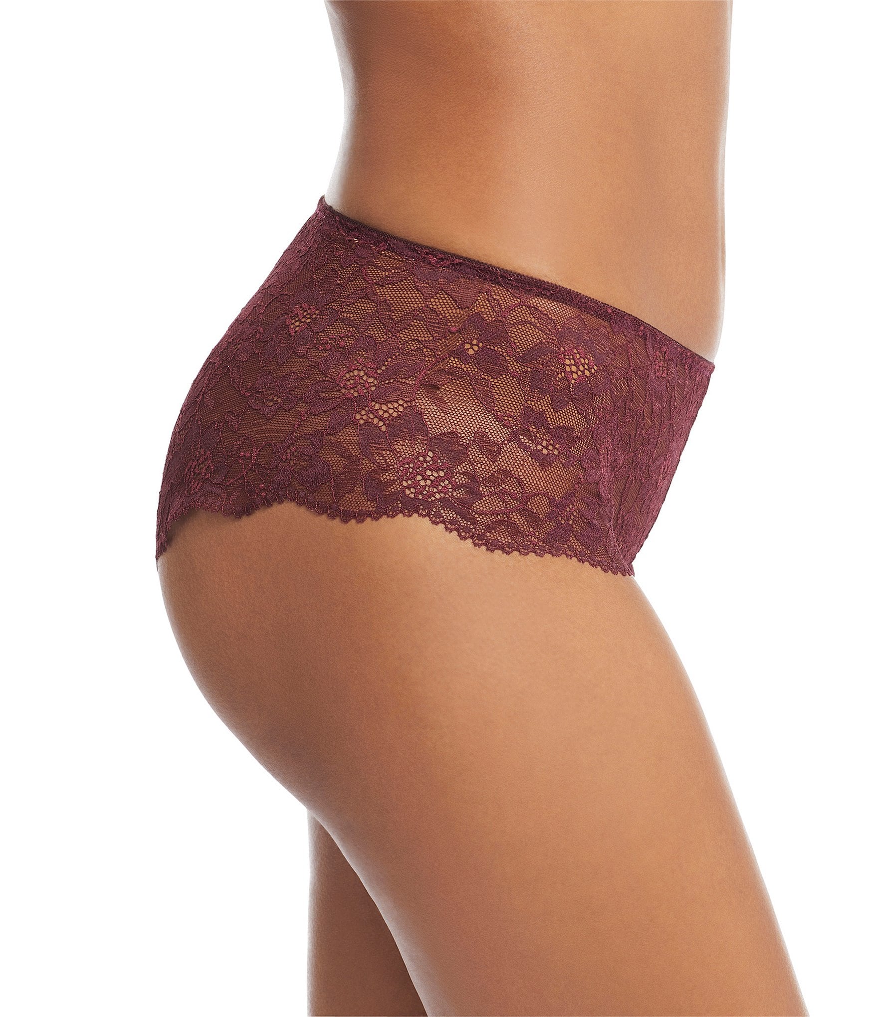 Lauren Ralph Lauren Stretch Lace Moderate Coverage Cheeky Hipster Panty