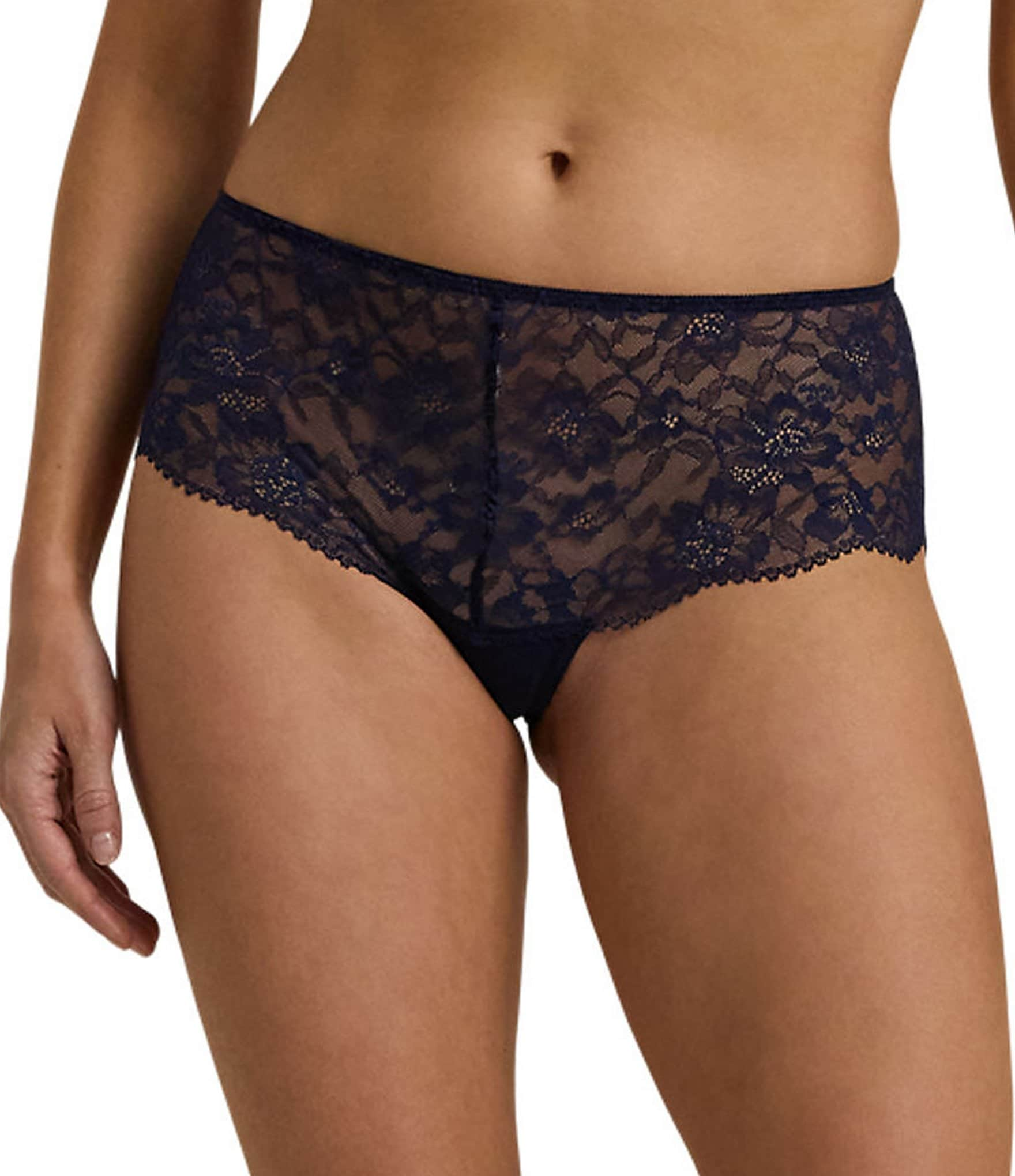 Lauren Ralph Lauren Stretch Lace Moderate Coverage Cheeky Hipster Panty