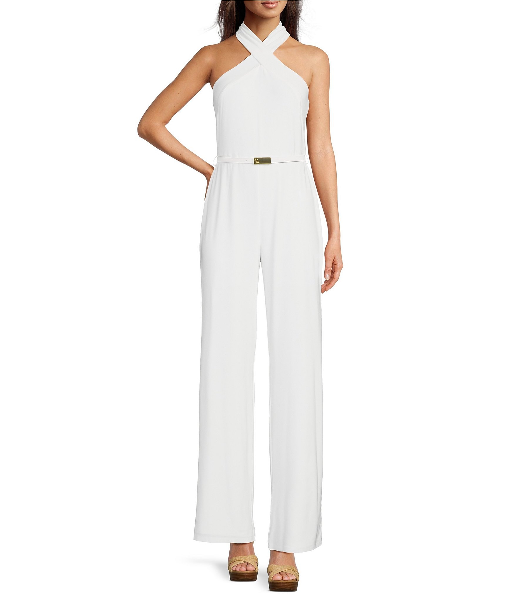 Ralph lauren white jumpsuit best sale