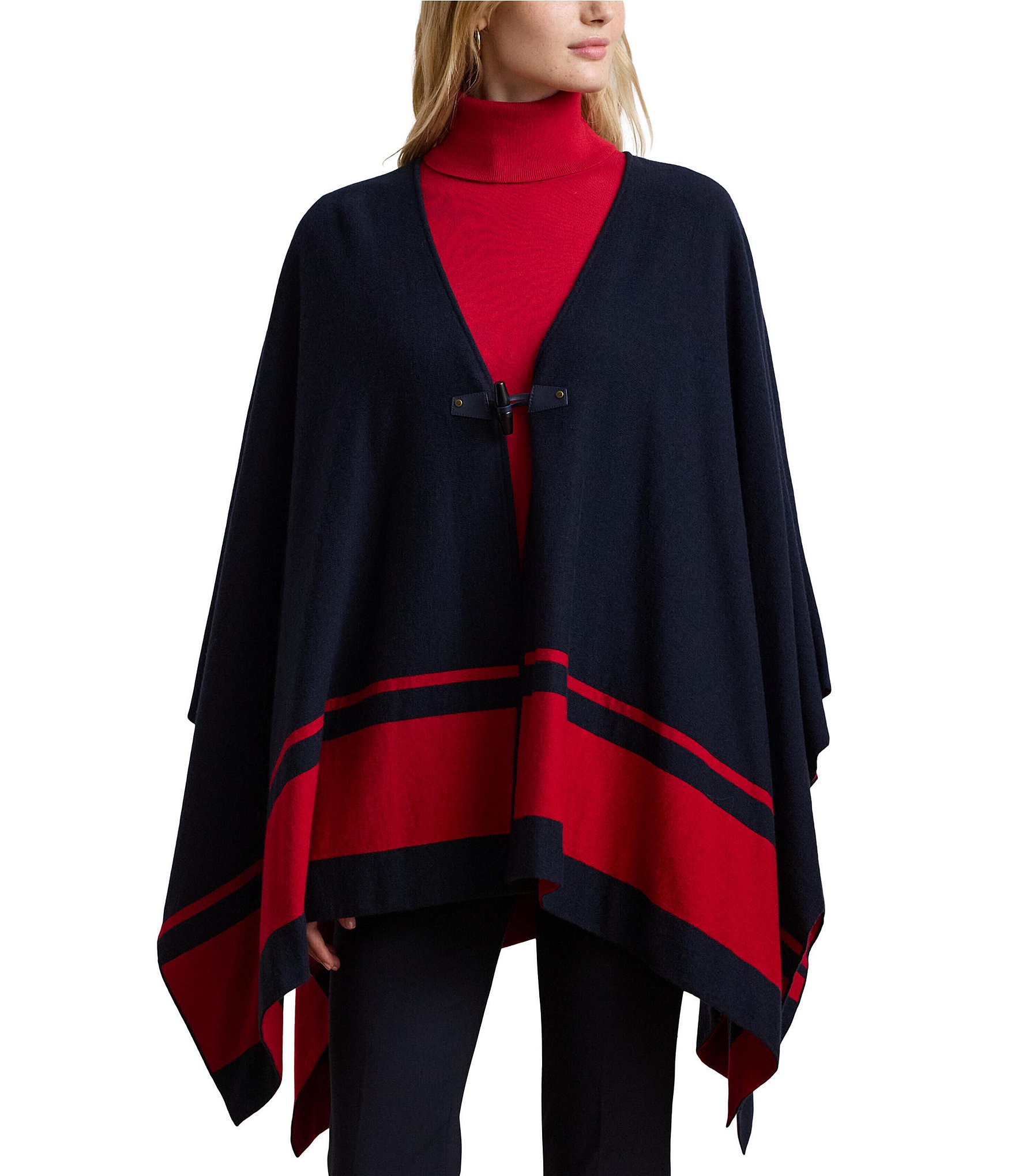 Ralph Lauren Wool outlet Poncho. OSFM