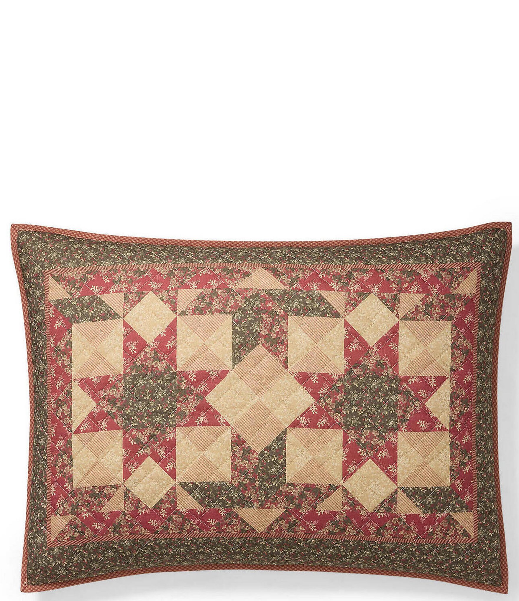Lauren Ralph Lauren Winslow Geometric Floral Patterned Reversible Sham