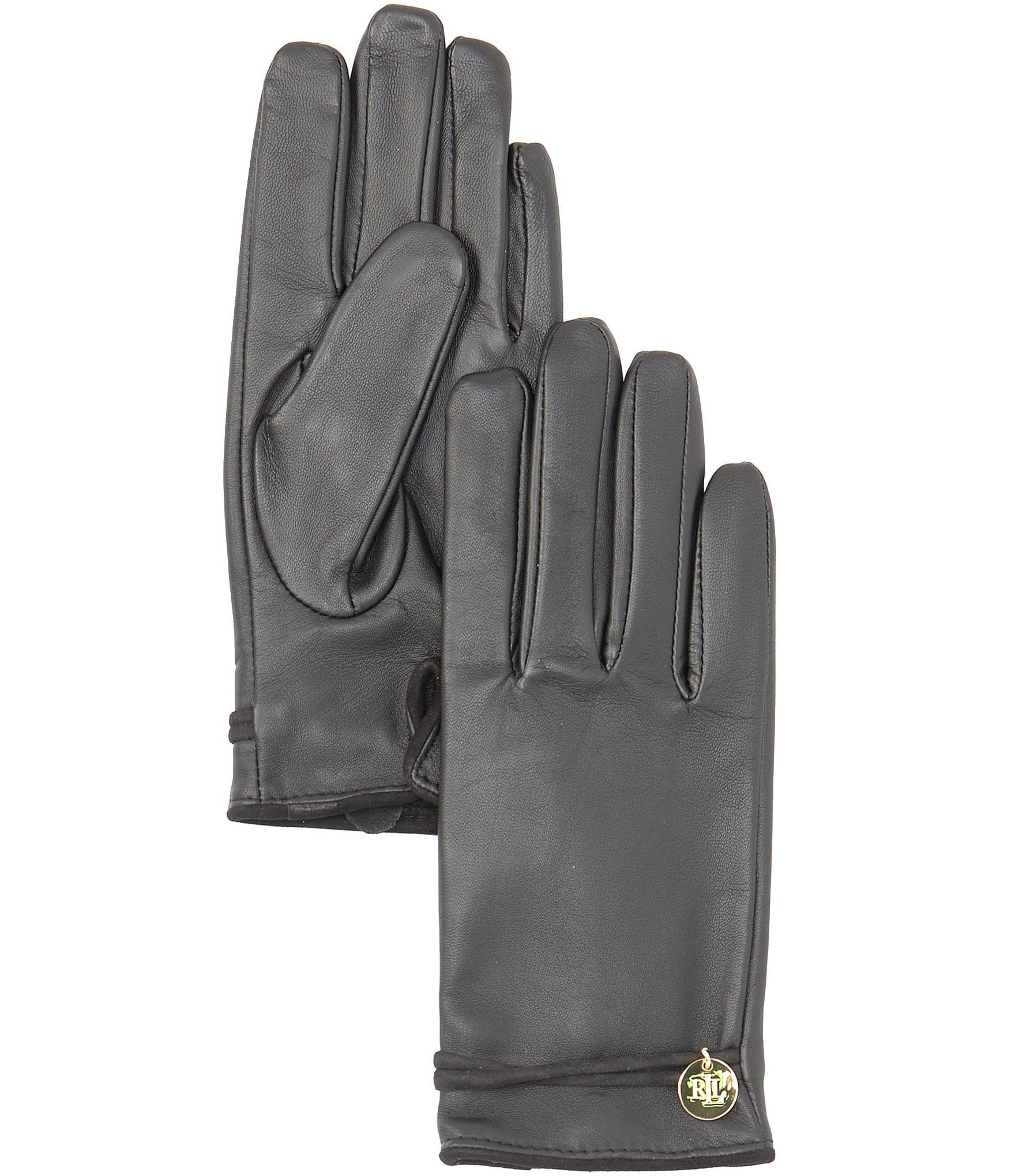 Lauren Ralph Lauren Women's Suede Trim Charm Gloves | Dillard's
