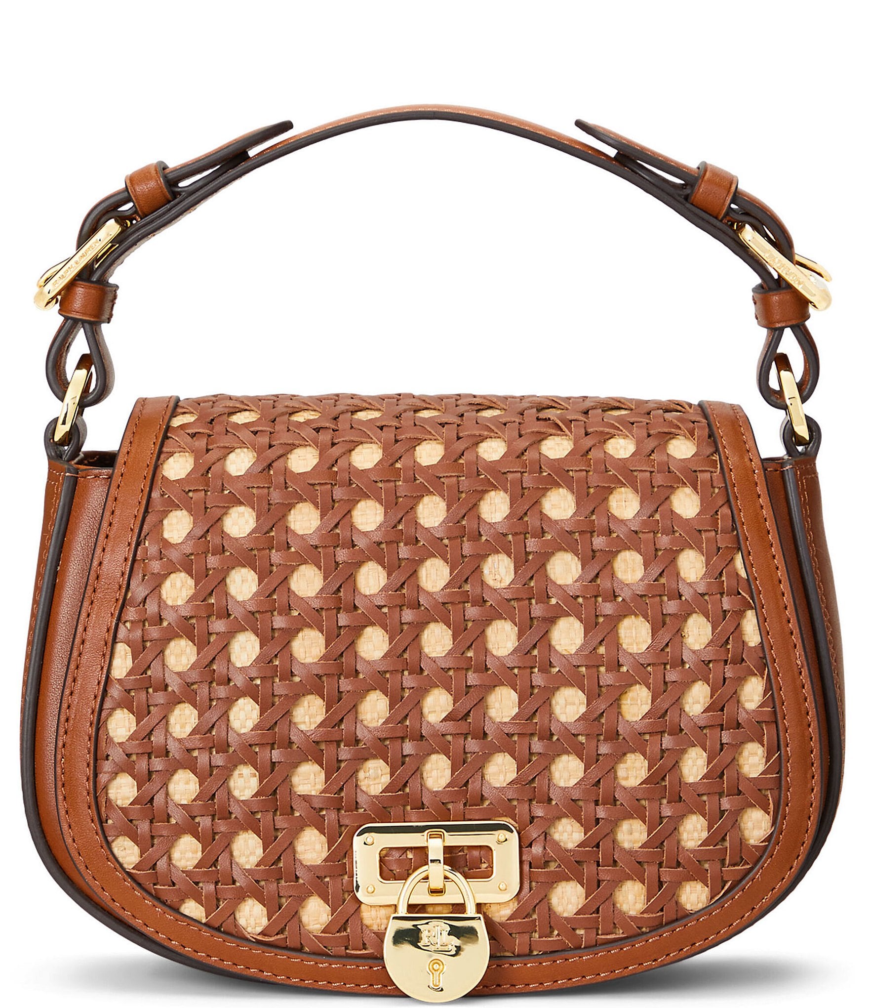 Lauren Ralph Lauren Woven Medium Tanner Crossbody Bag | Dillard's