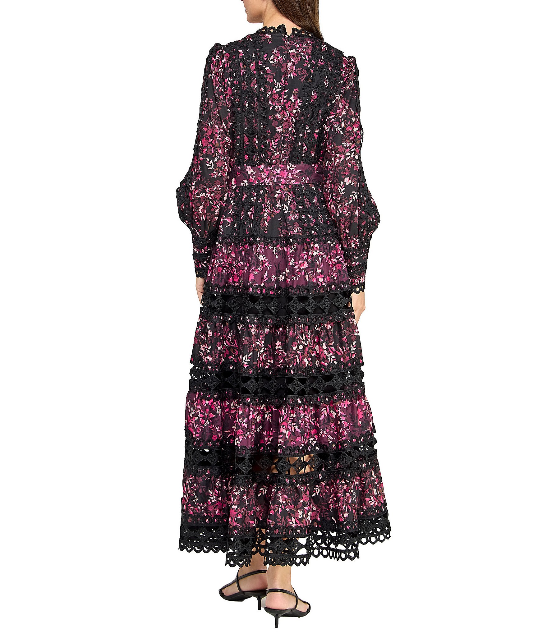 Layered With Love Lindsay Printed Long Sleeve Maxi Dress