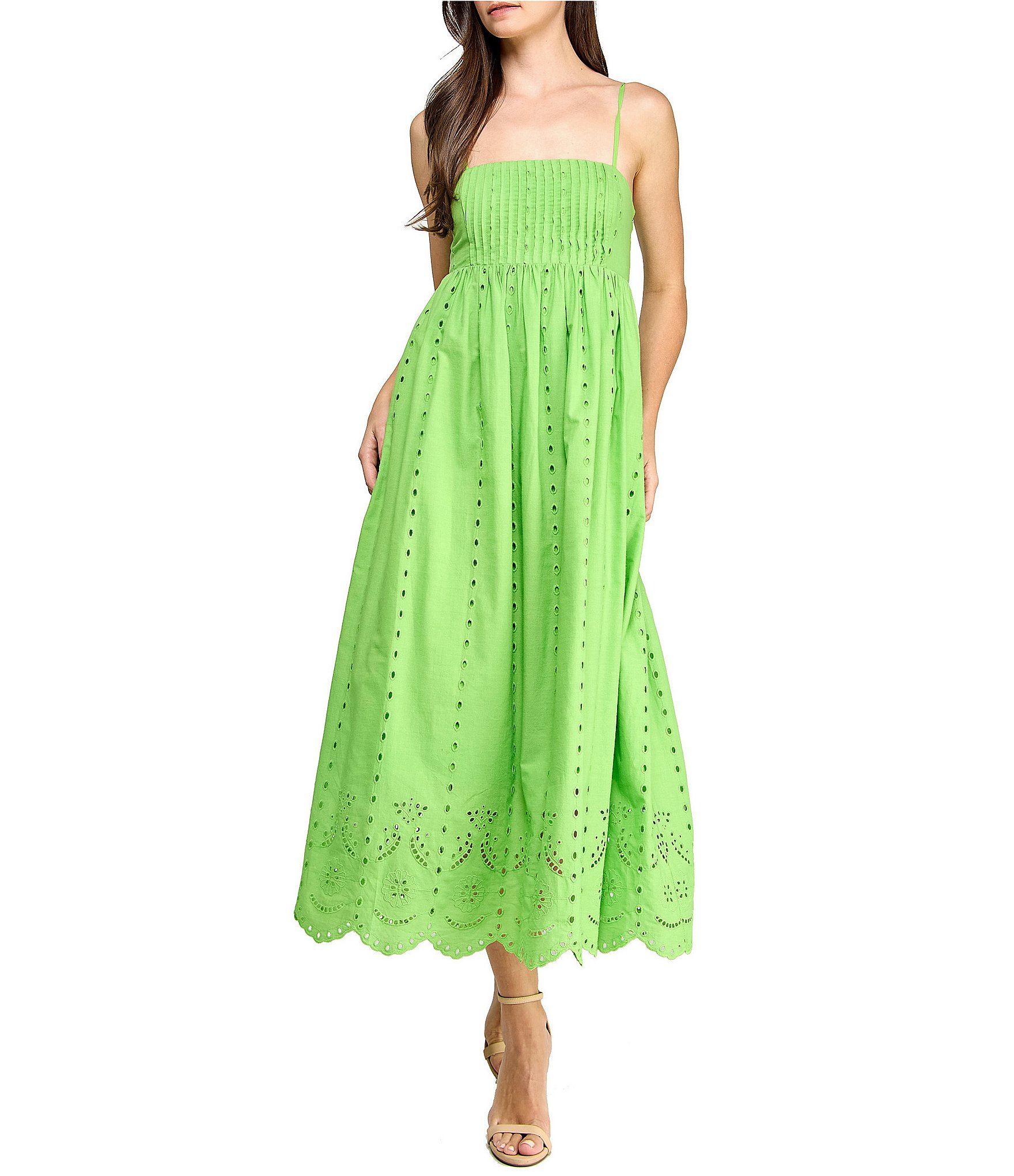 Layered With Love Poppy Square Neck Empire Waist Cotton