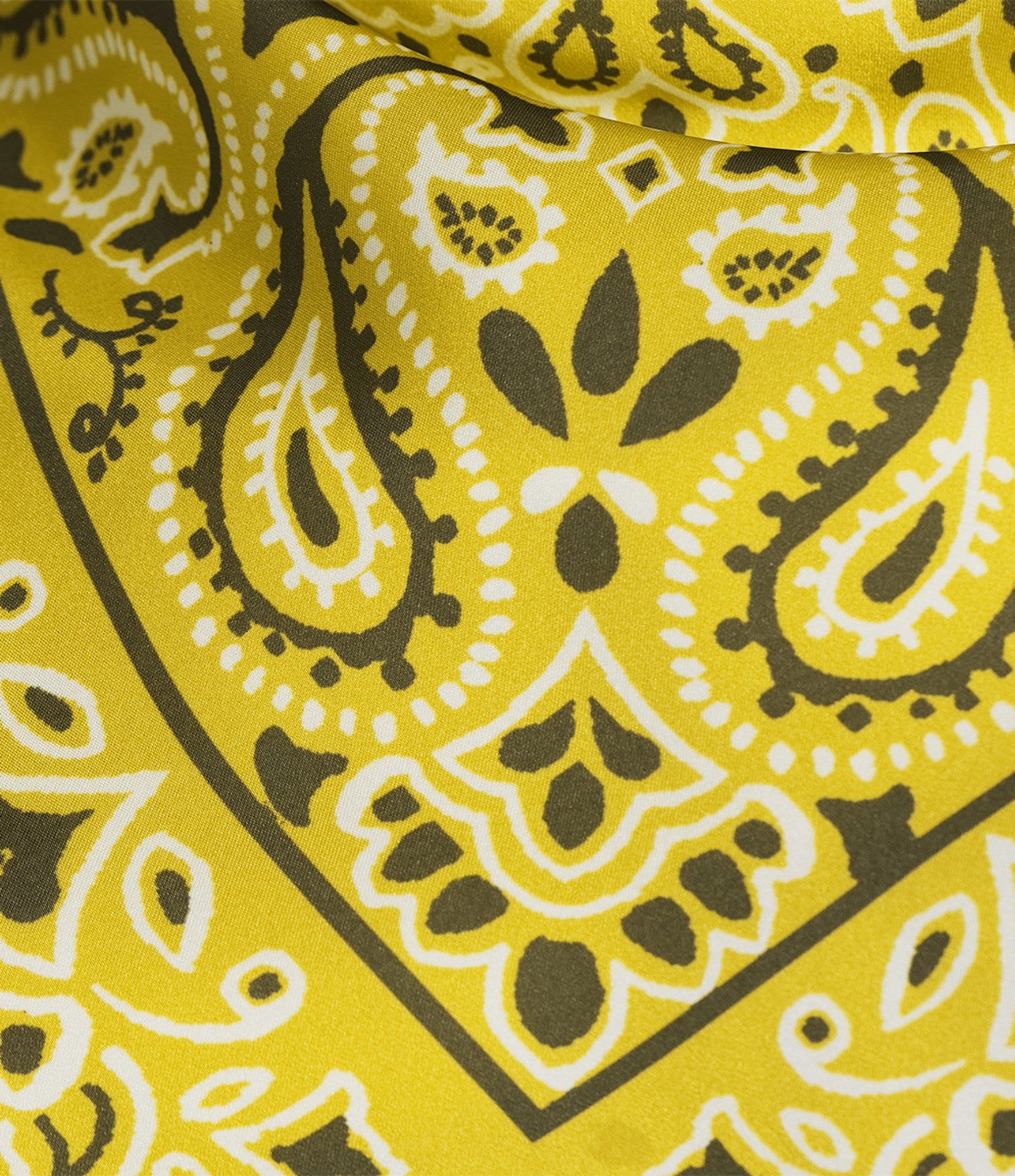 Le' AL.X Bandana Print Satin Scarf