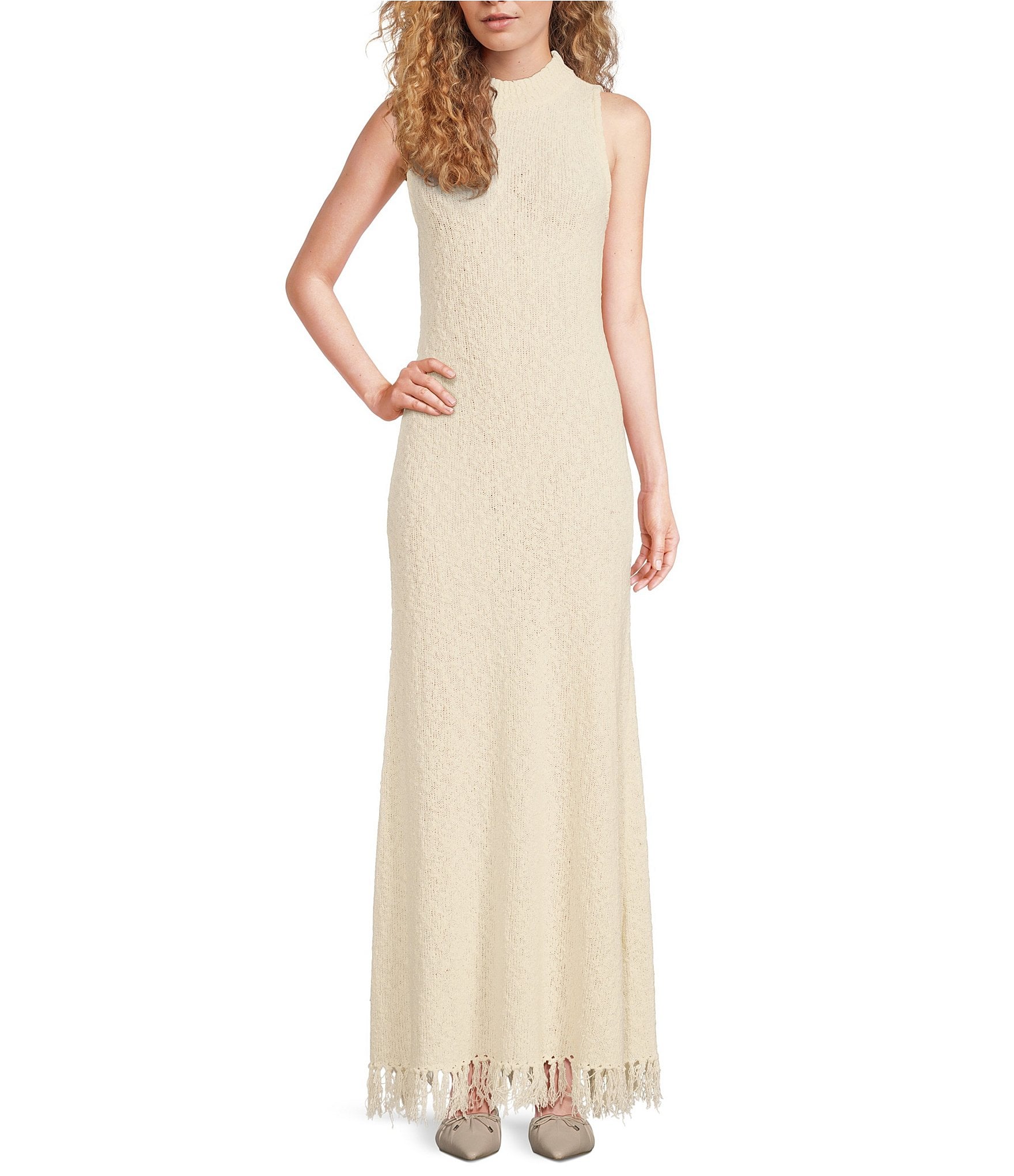 Anuke Knit Fringe Bustier