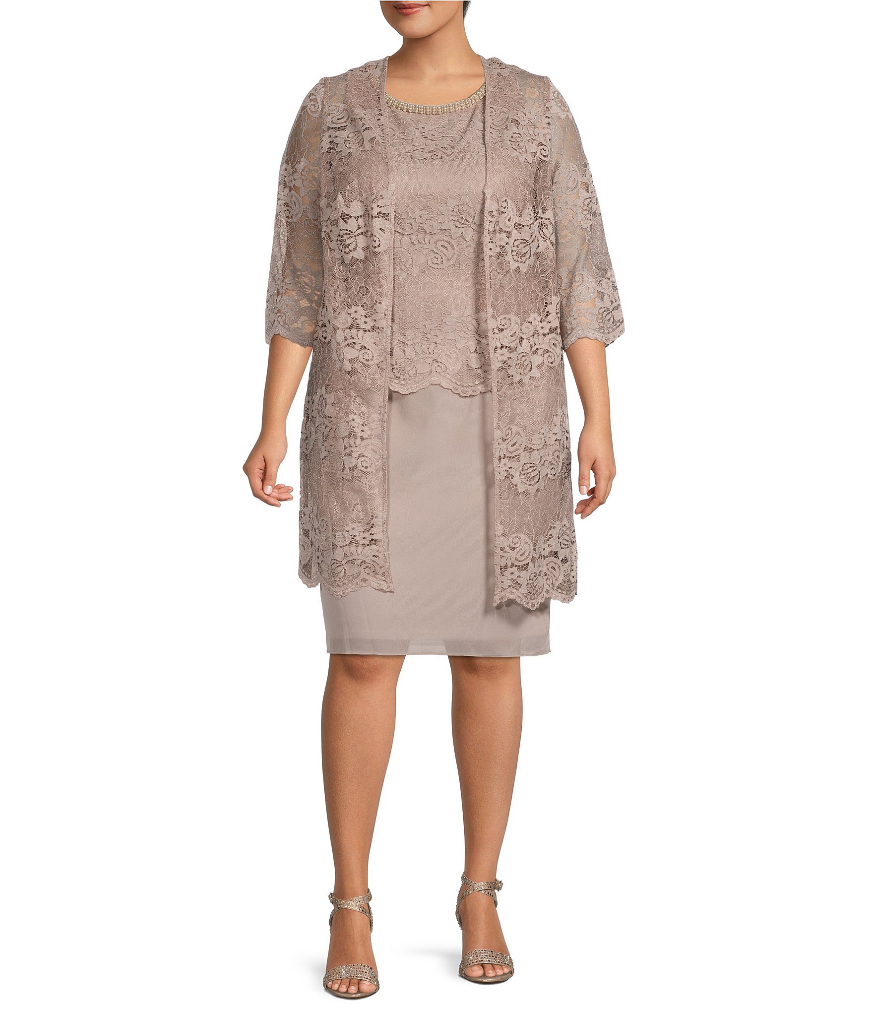 liv podning maternal Plus-Size Jacket Dresses | Dillard's