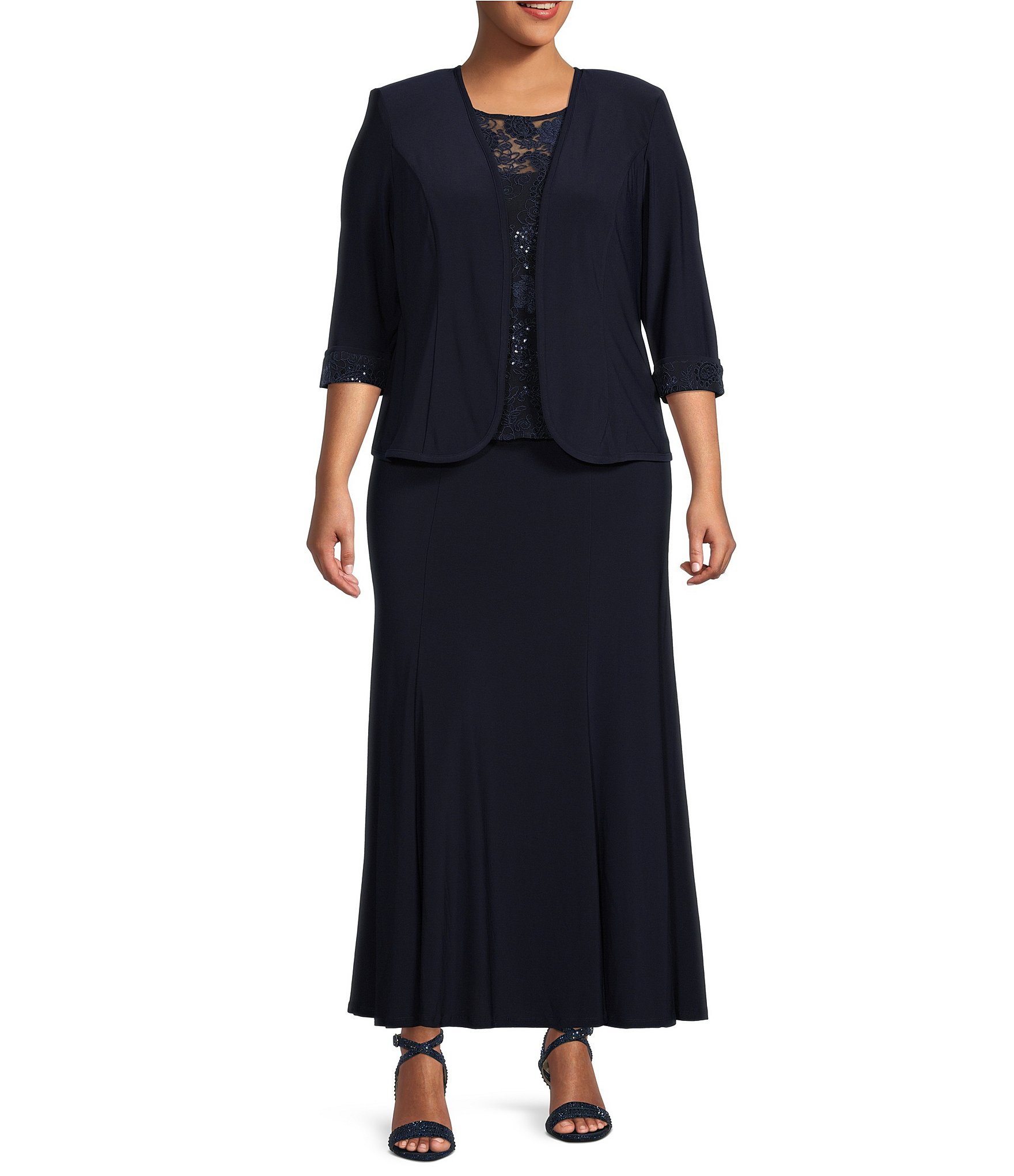 Plus-Size Jacket Dresses | Dillard's