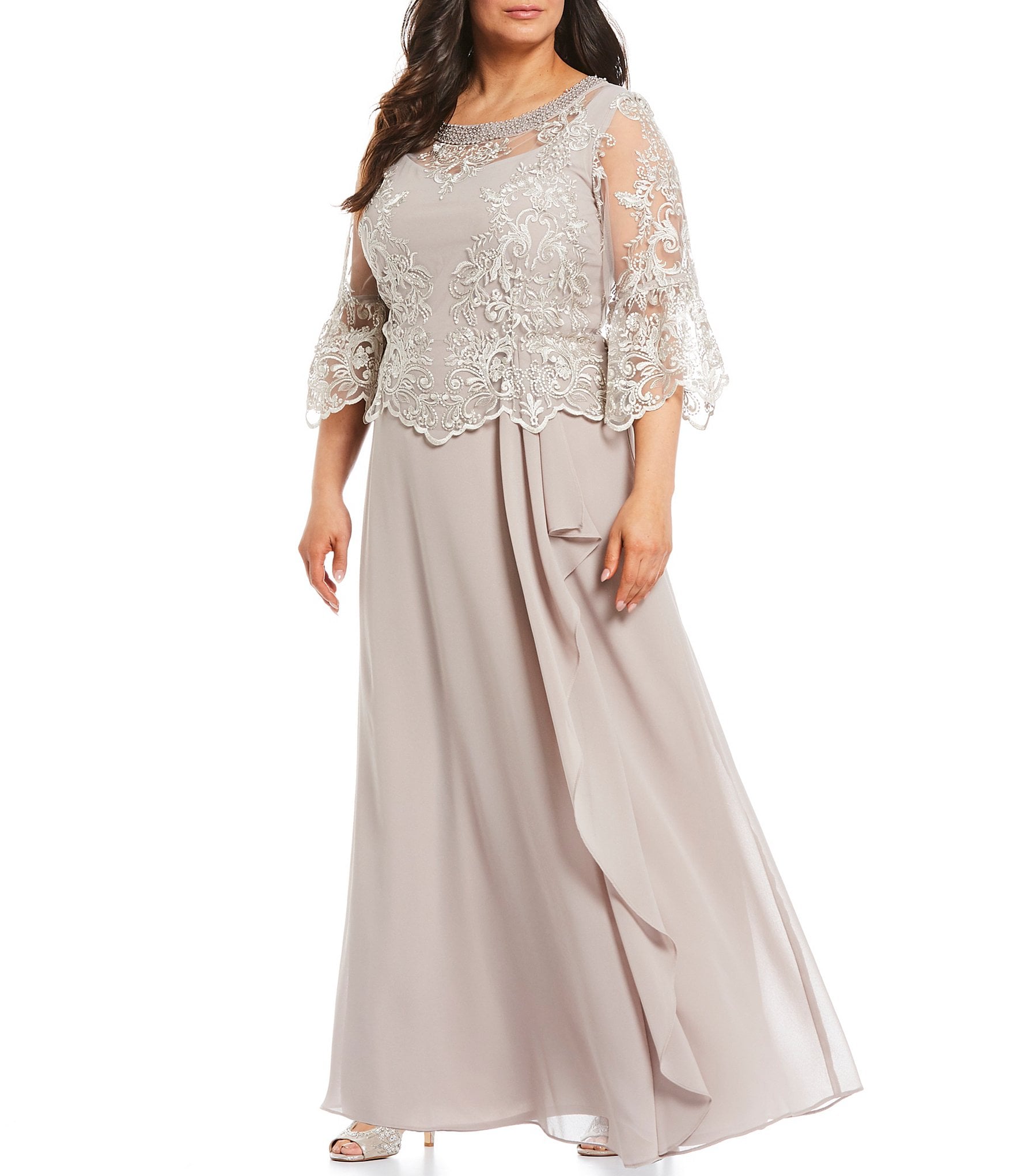 dillards plus size mother of the bride