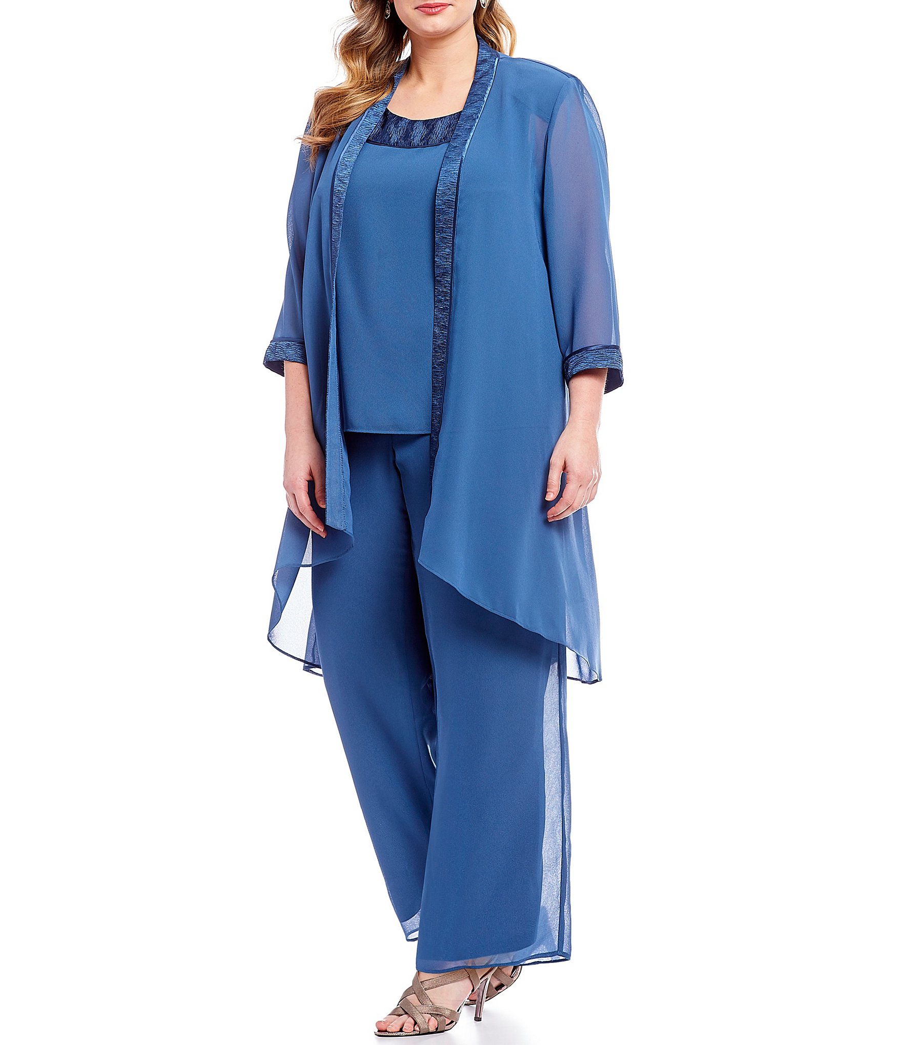 dillards dressy pant suits plus size