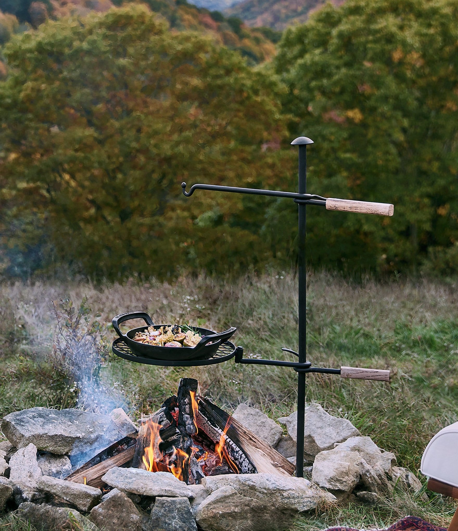 Le Creuset 10#double; Enameled Cast Iron Alpine Outdoor Skillet