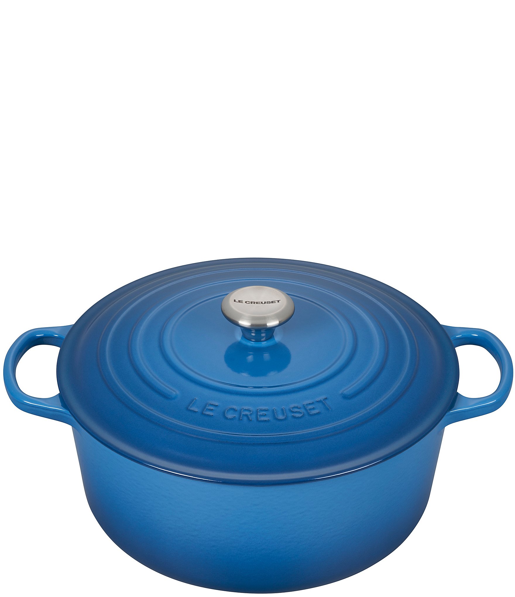 3.5 Qt. Round Signature Dutch Oven with Stainless Steel Knob (Sea Salt), Le Creuset