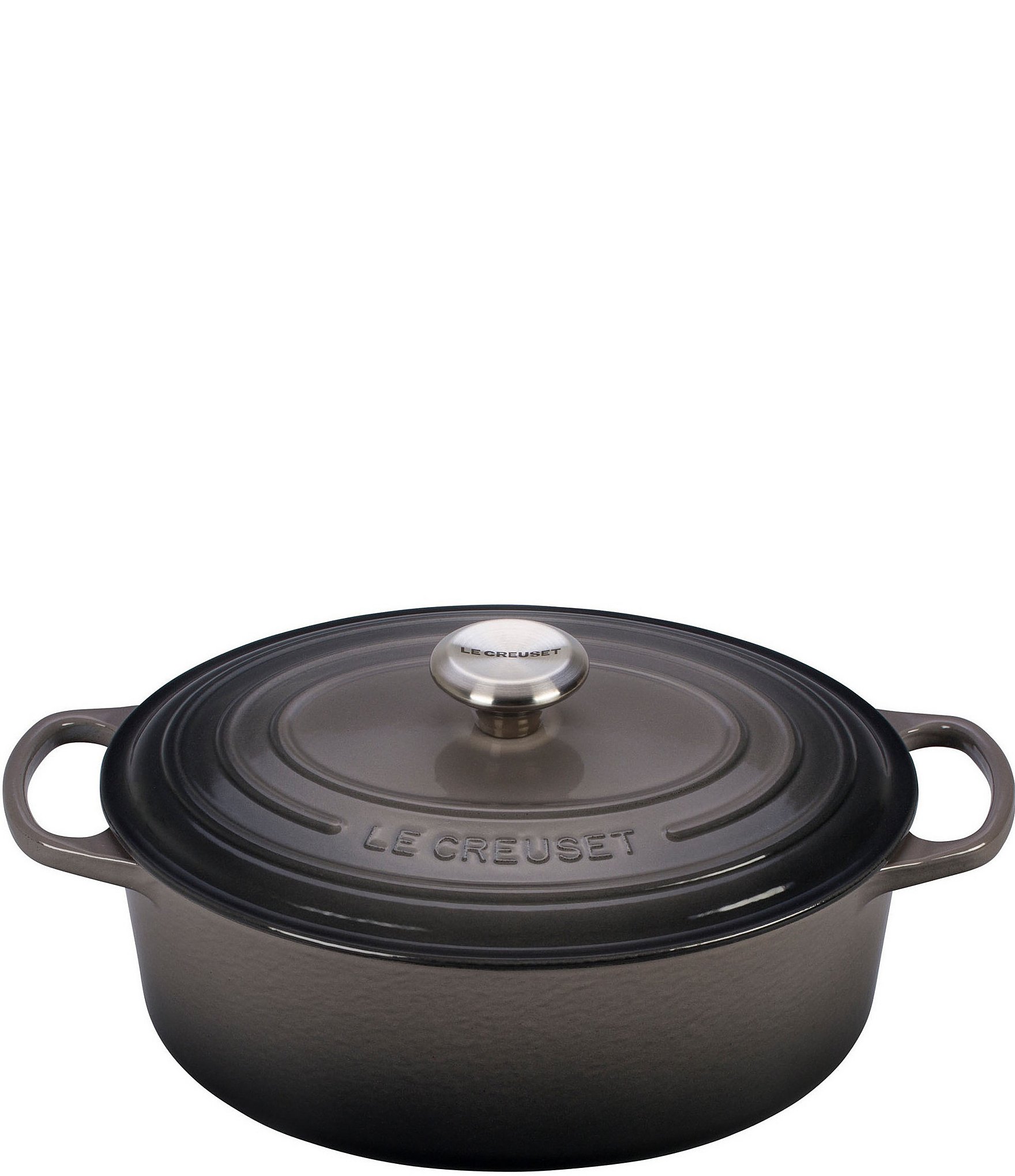Le Creuset 5-Quart Signature Oval Dutch Oven with Stainless Steel Knob ...