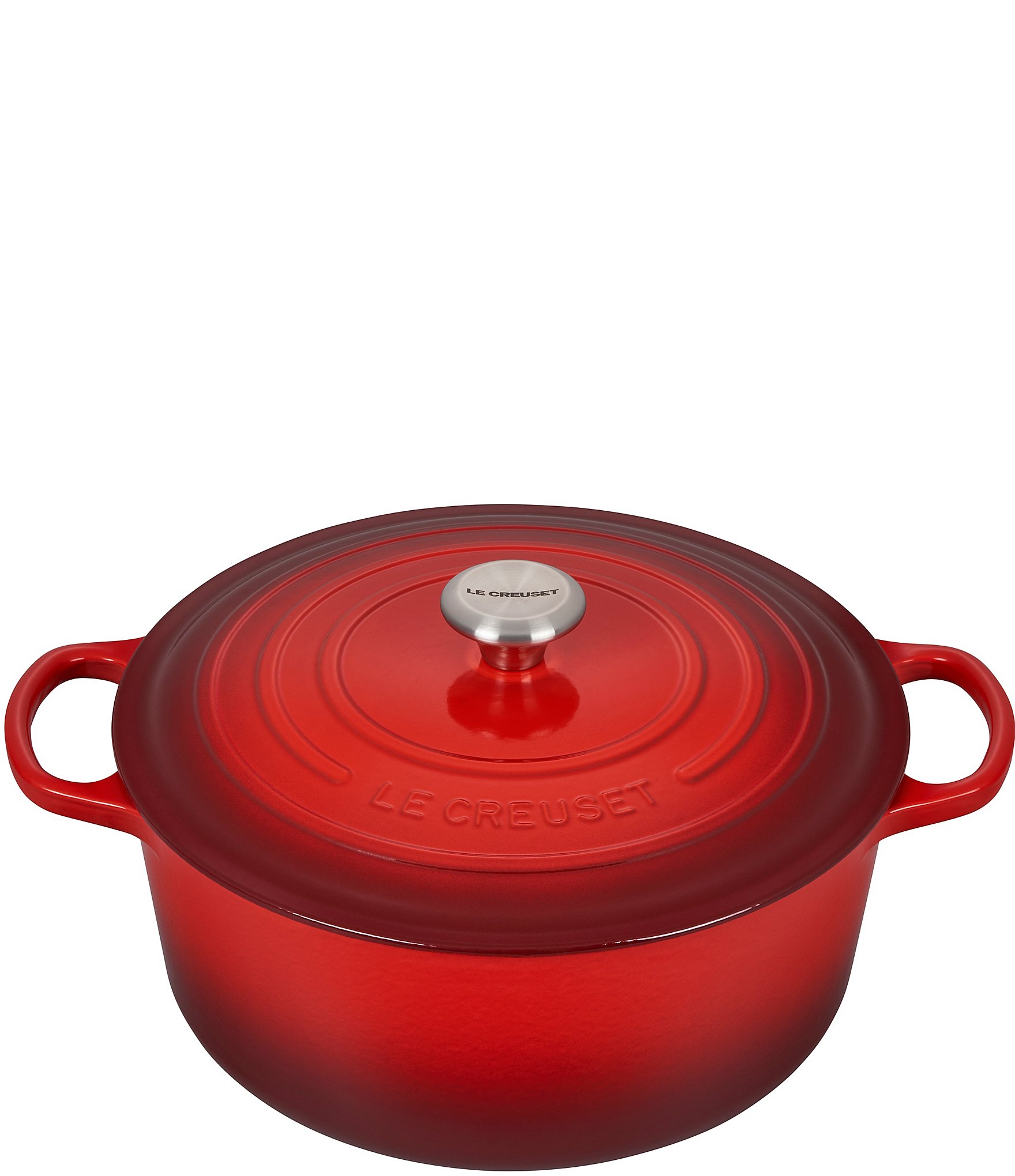 Le Creuset 9-Quart Signature Round Dutch Oven with Stainless Steel Handle