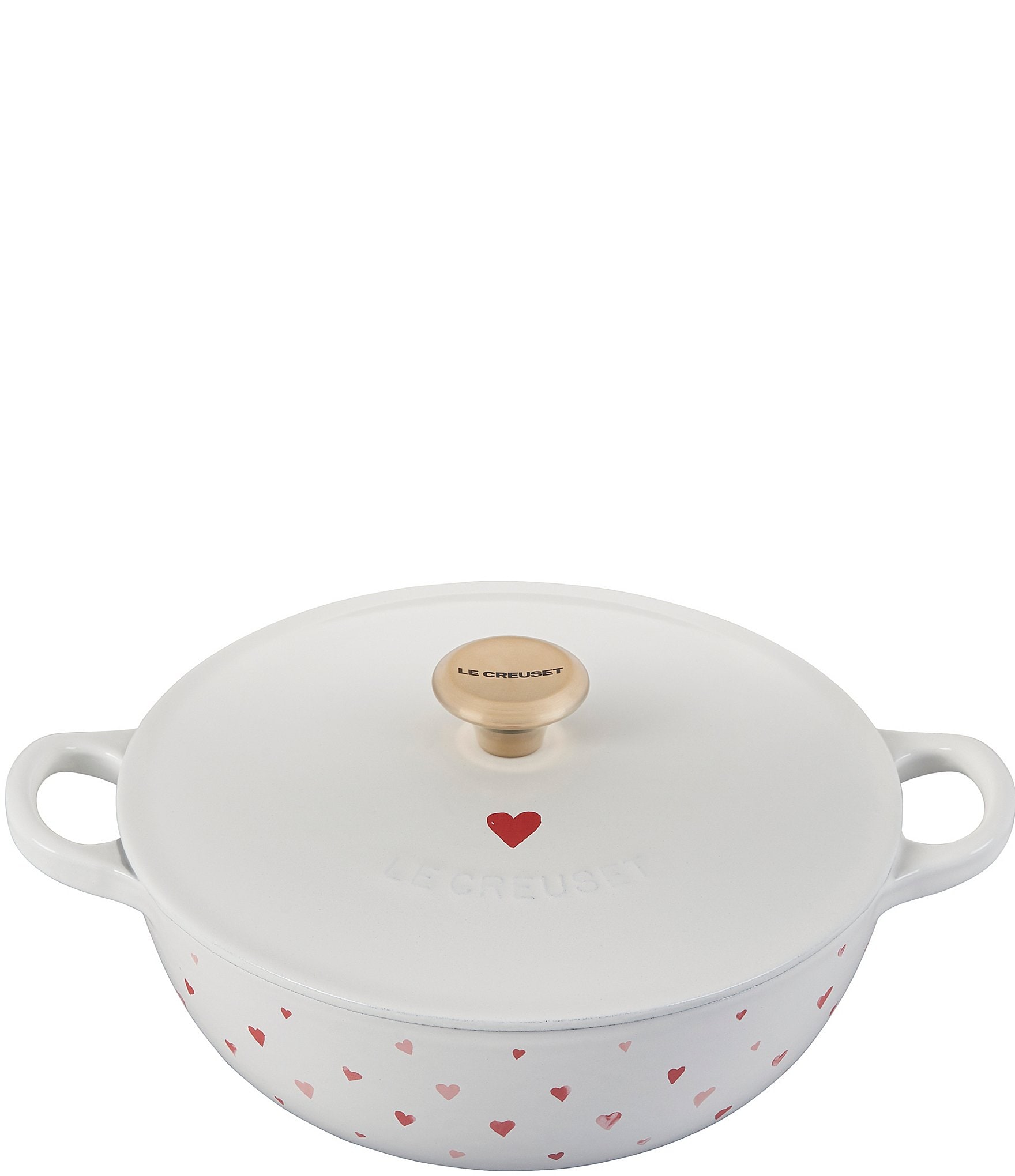 rekken parfum Executie Le Creuset L'Amour Collection 2.75-qt. Heart Print Soup Pot & Chef's Oven |  Dillard's
