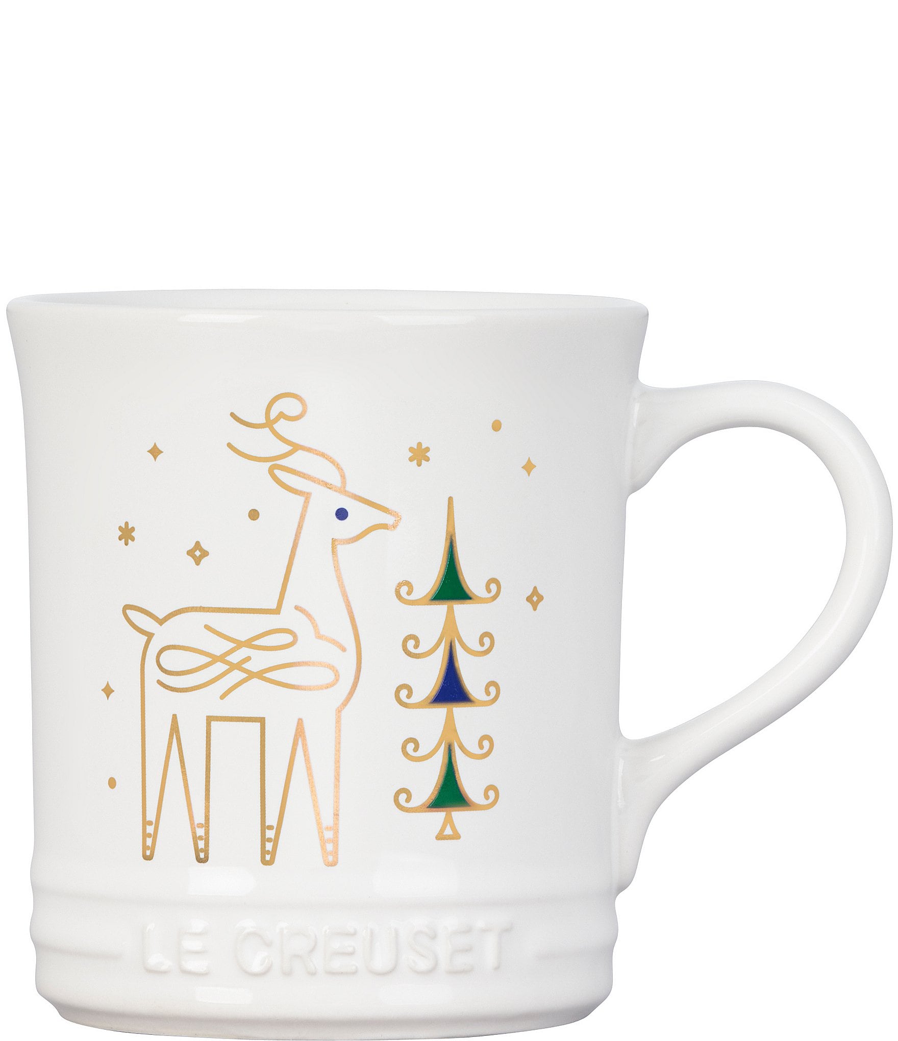 Le Creuset Noel Collection Reindeer Coffee Mug | Dillard's