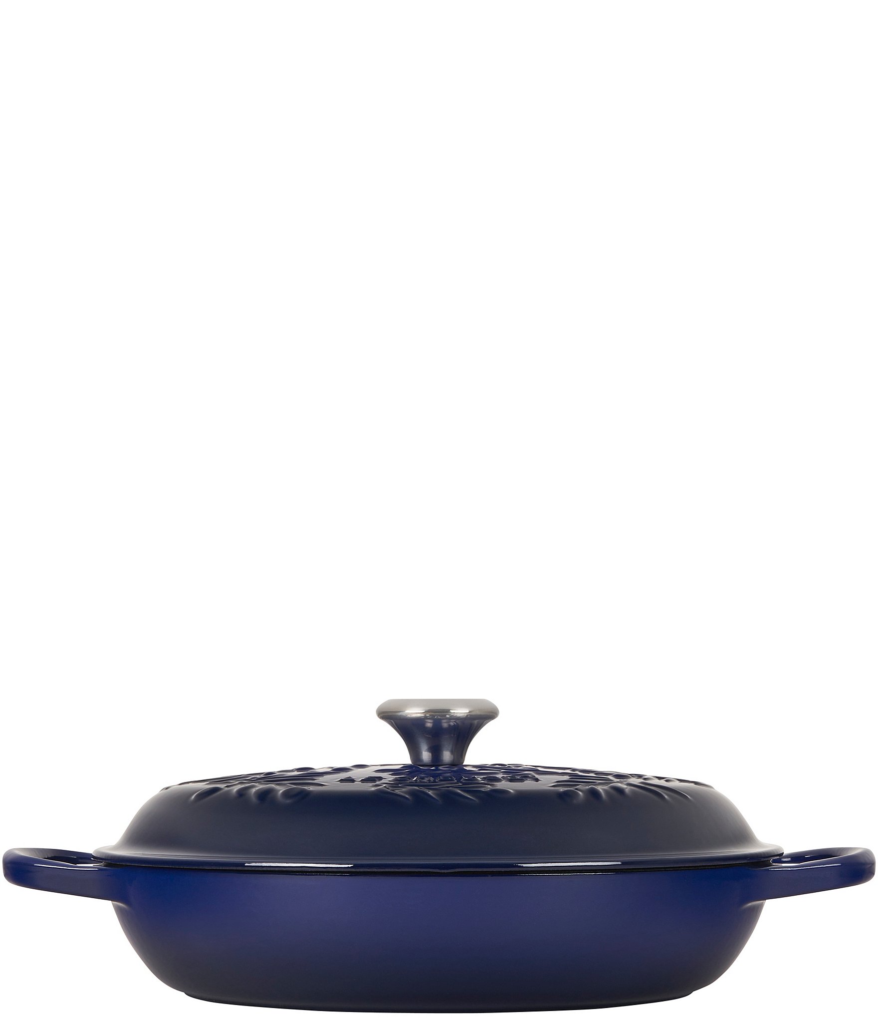 Le Creuset Olive Branch Collection Signature Braiser with Stainless Steel Knob