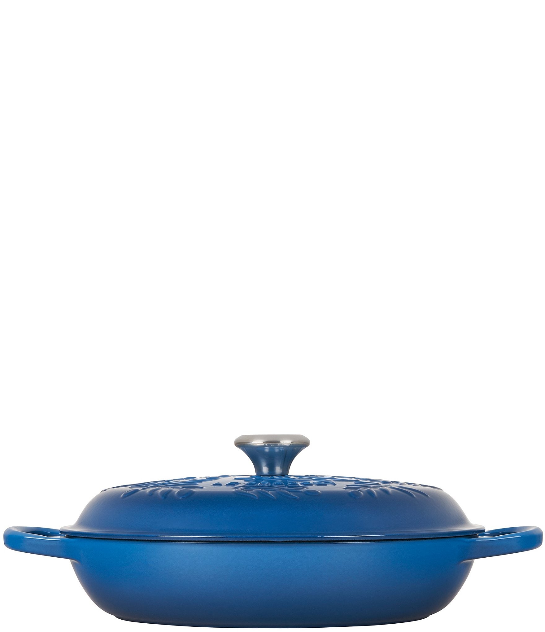 Le Creuset Olive Branch Collection Signature Braiser with Stainless Steel Knob