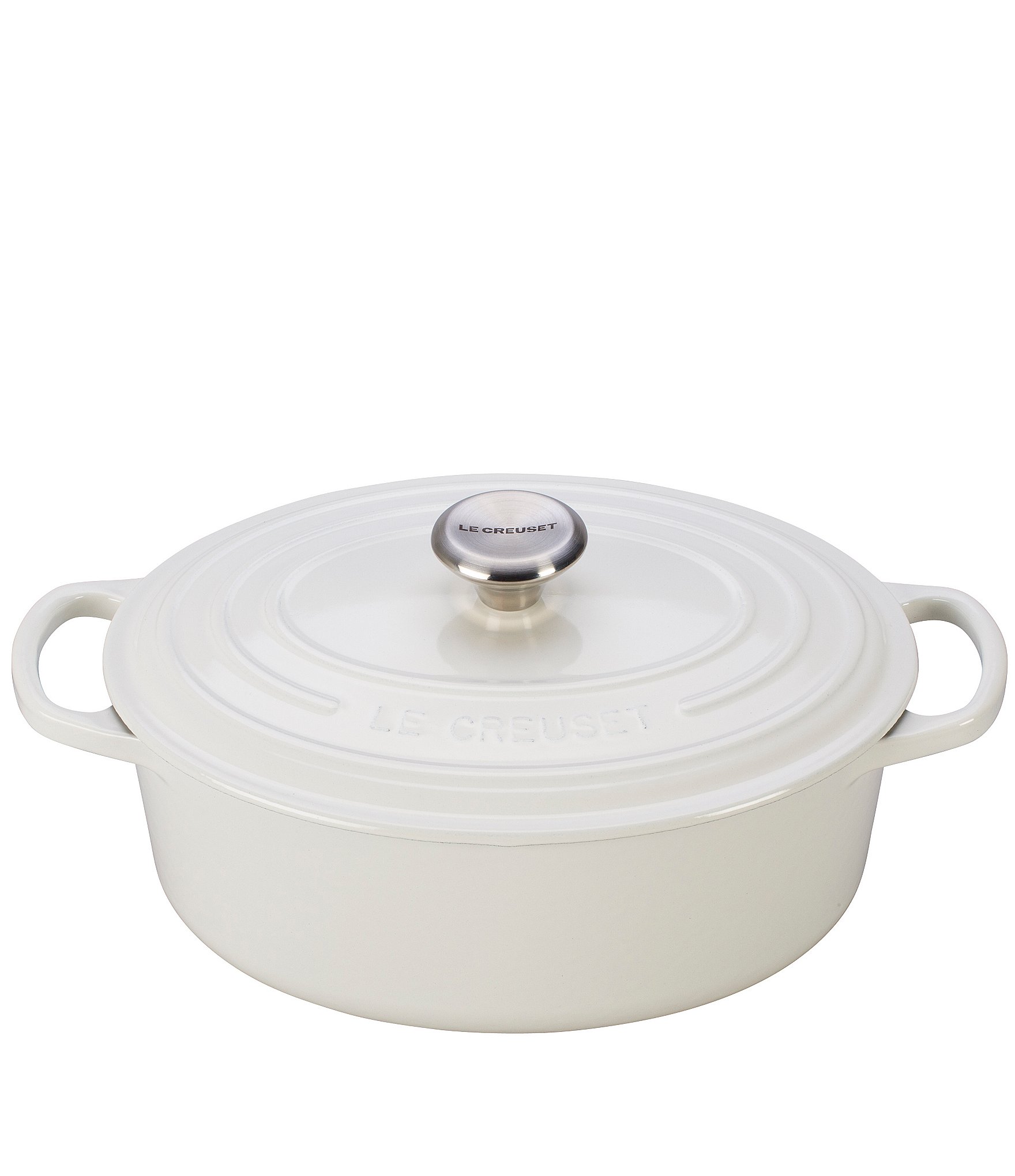 Le Creuset Signature 2.75-Quart Oval Enameled Cast Iron Dutch Oven with Stainless Steel Knob