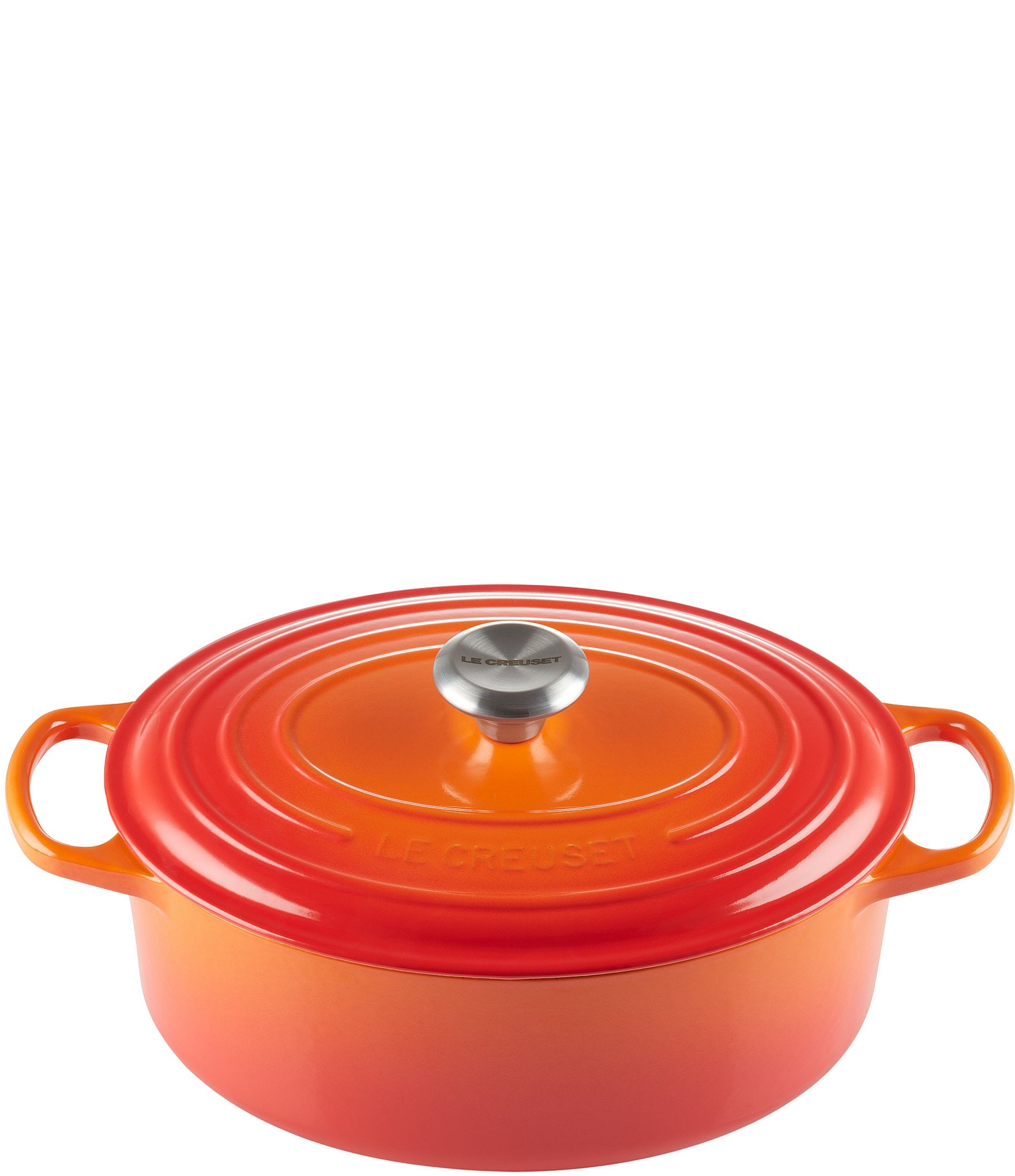 Le Creuset Signature 2.75-Quart Oval Enameled Cast Iron Dutch Oven with Stainless Steel Knob