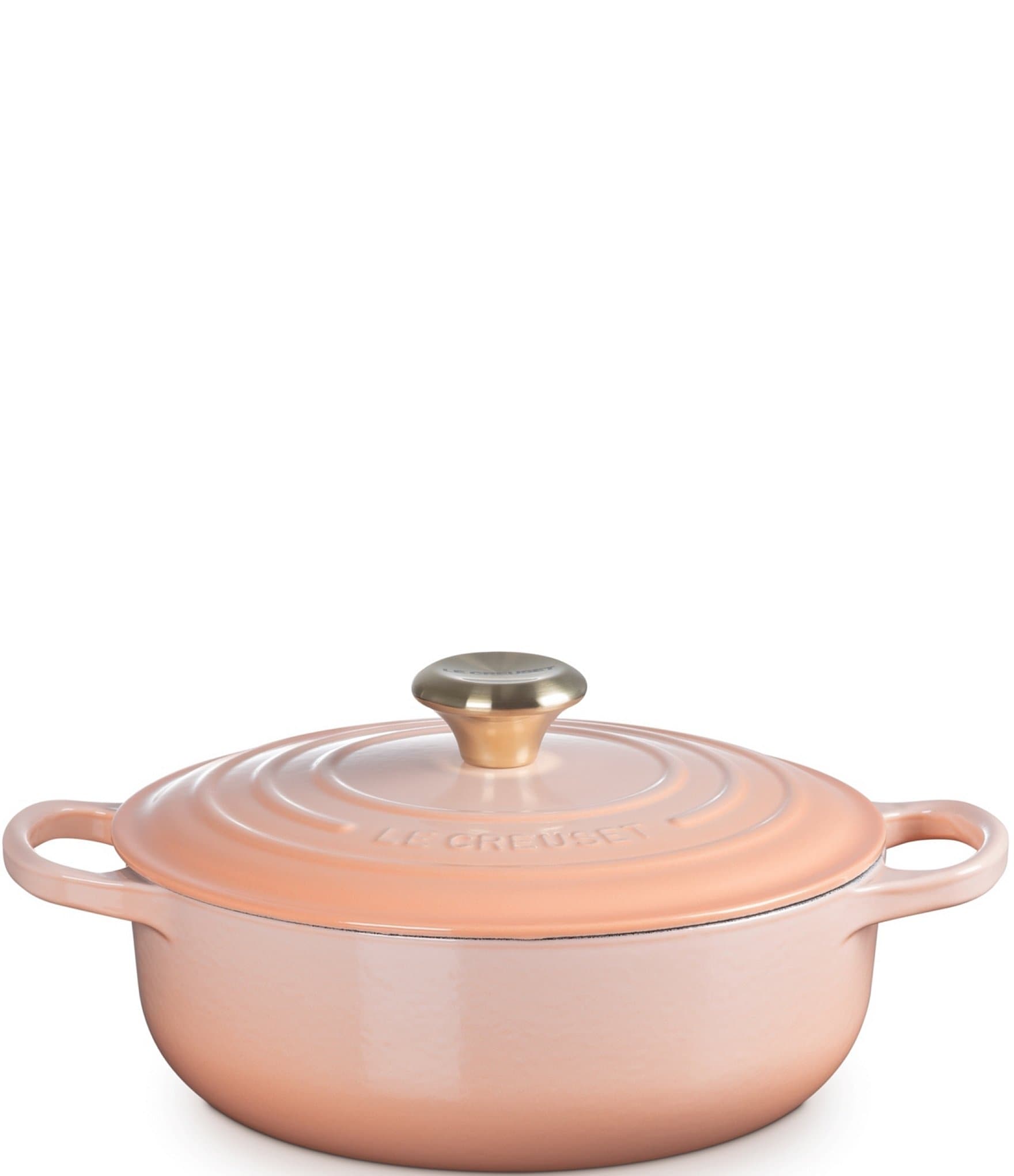 Le Creuset Signature 3.5-Quart Enameled Cast Iron Round Sauteuse- Peche