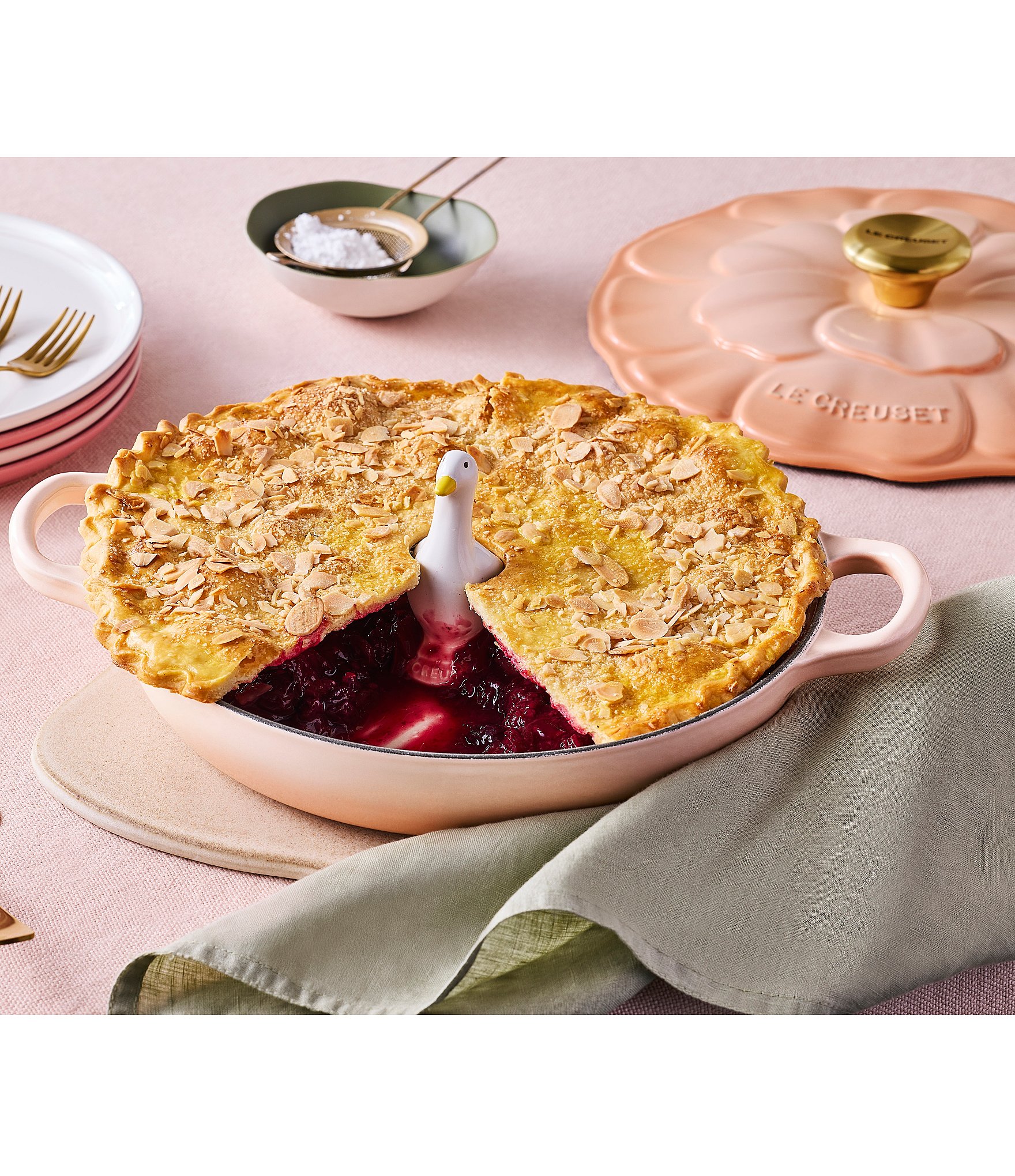 Le Creuset Signature Enameled Cast Iron Petal Braiser, 2.25qt.