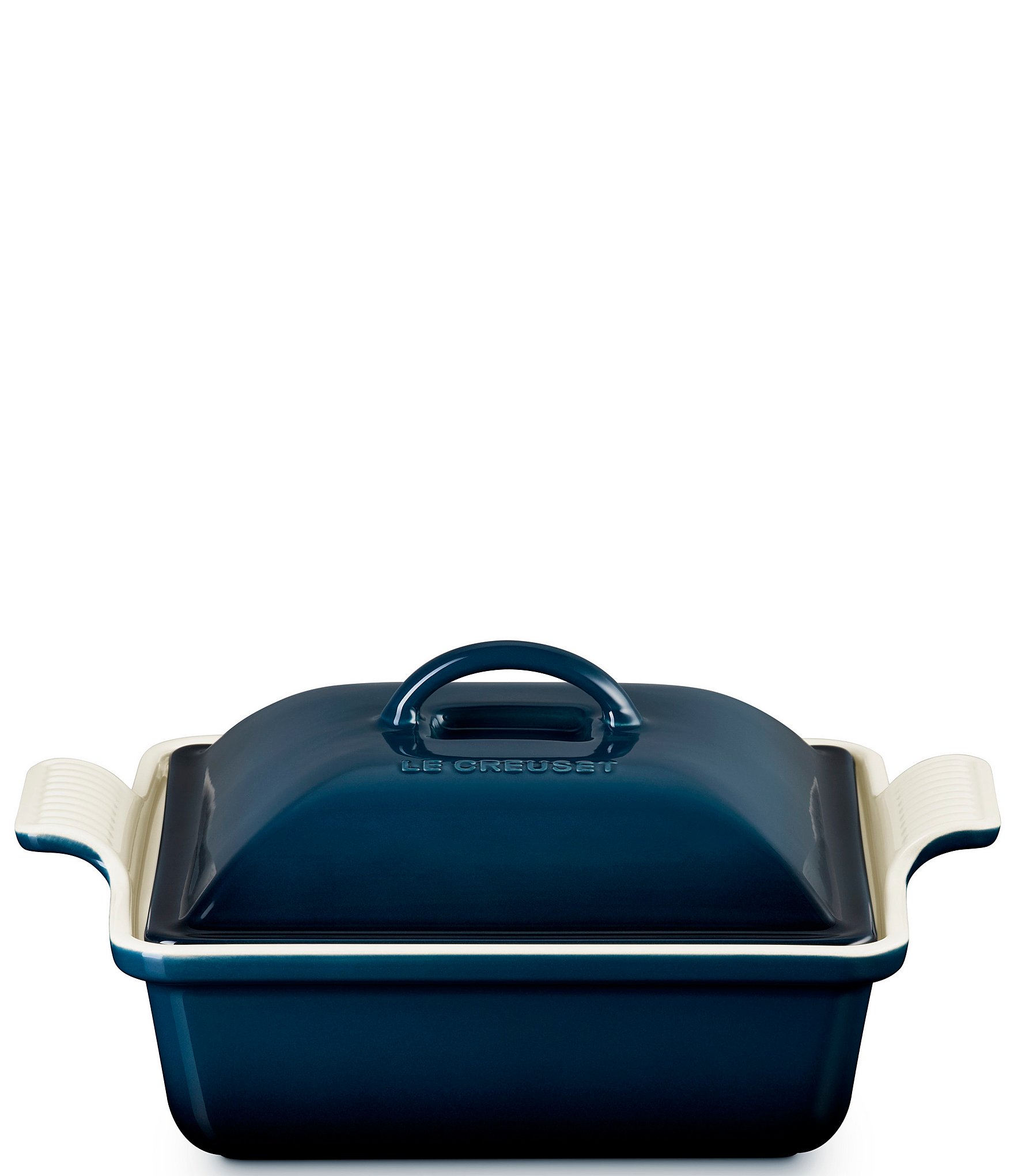 Le Creuset Stoneware Heritage Square Baking Dish With Lid, 2.5qt.
