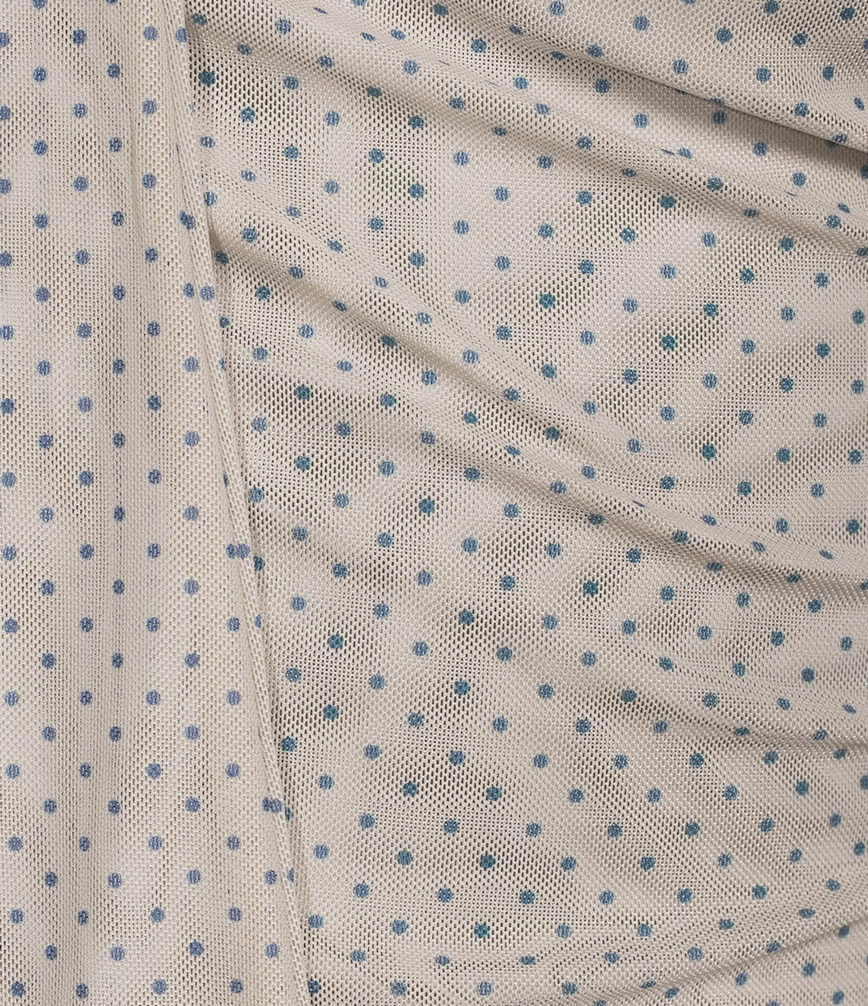 Le Lis Polka Dot One Shoulder Scarf Top