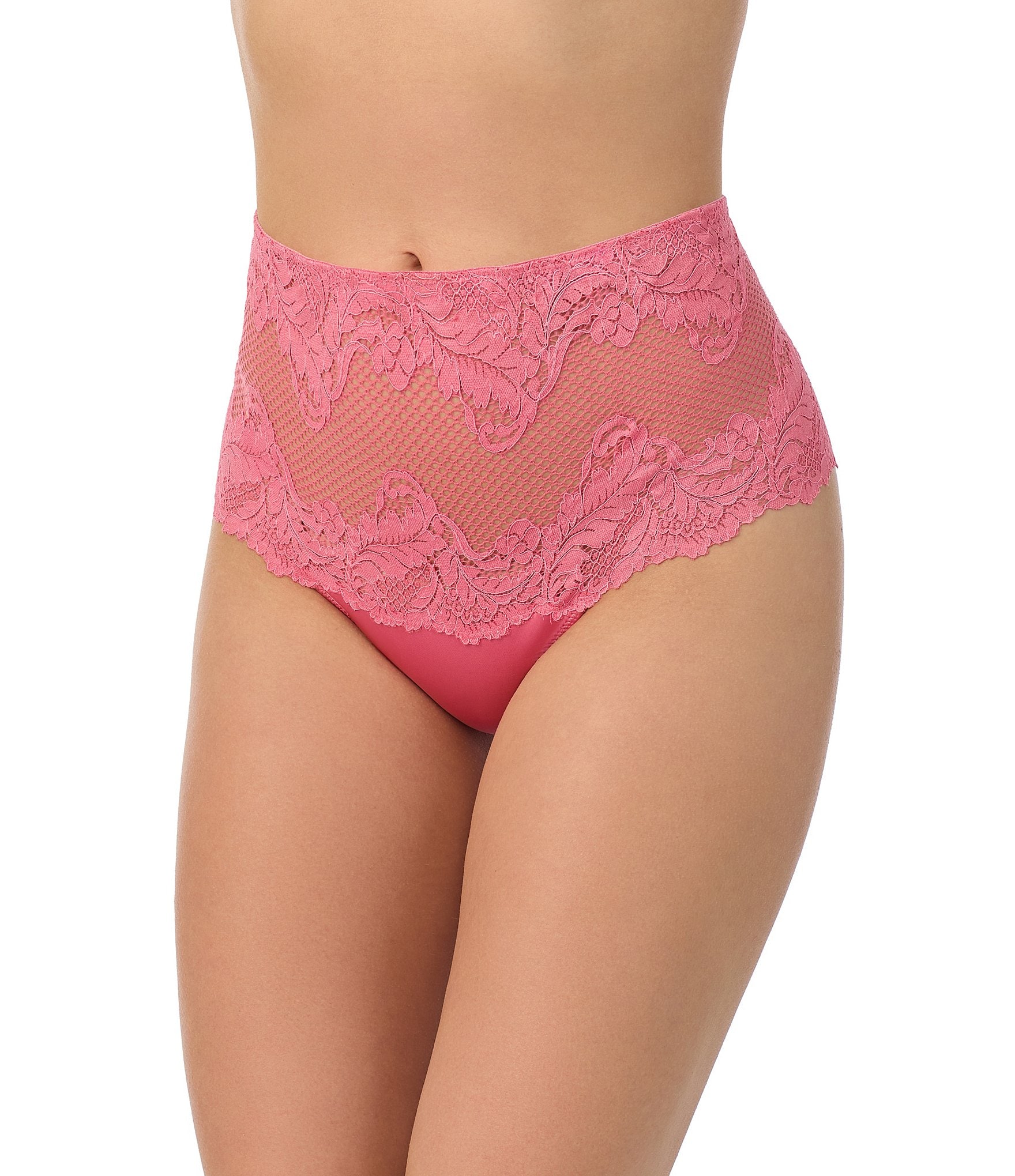 Le Mystere Lace Allure High Waisted Thong