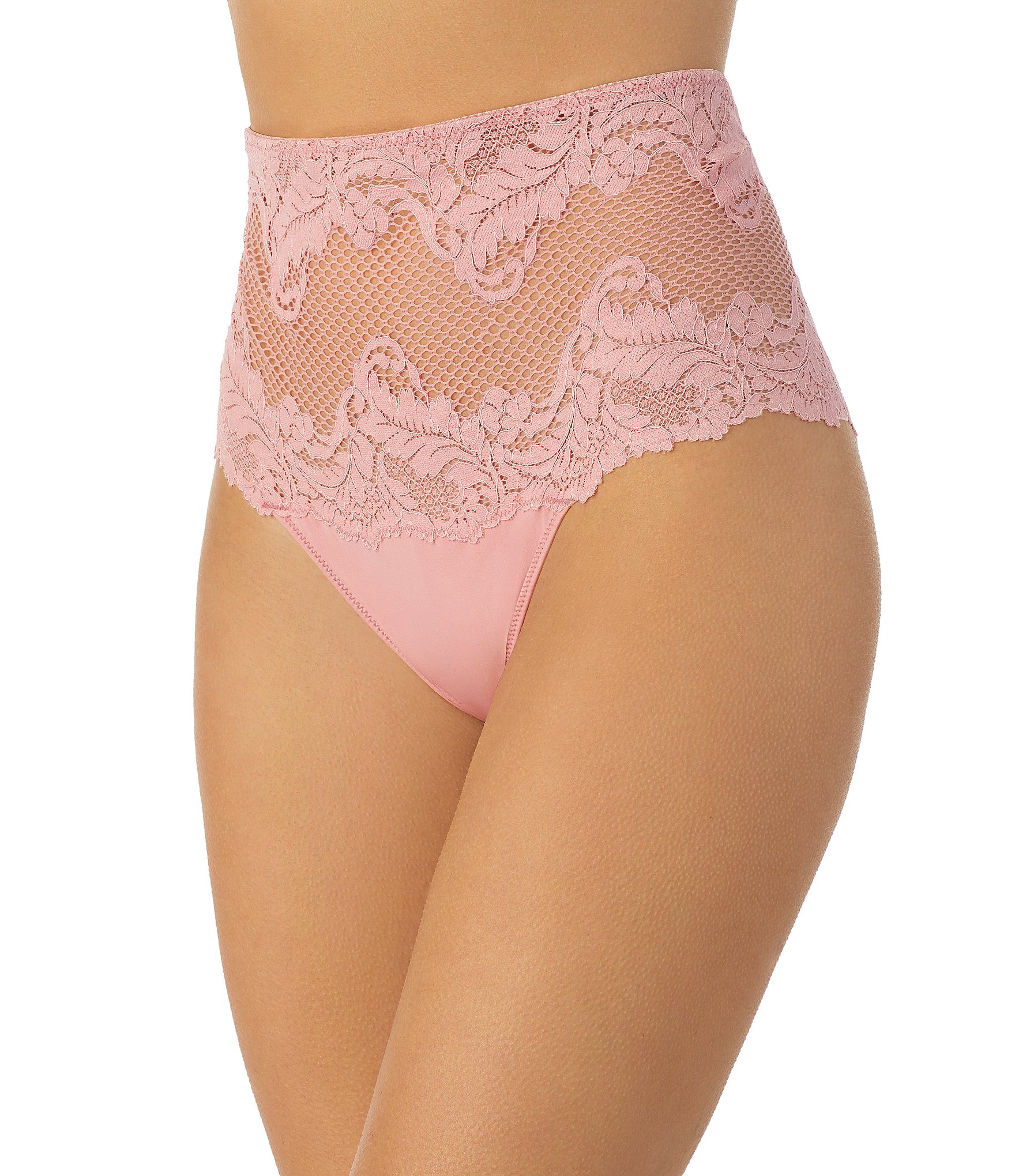 Le Mystere Lace Allure High Waisted Thong