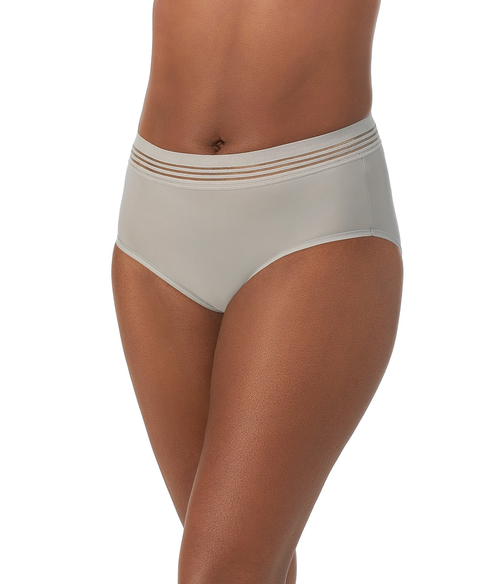 Le Mystere Second Skin Stripe Elastic Brief Panty