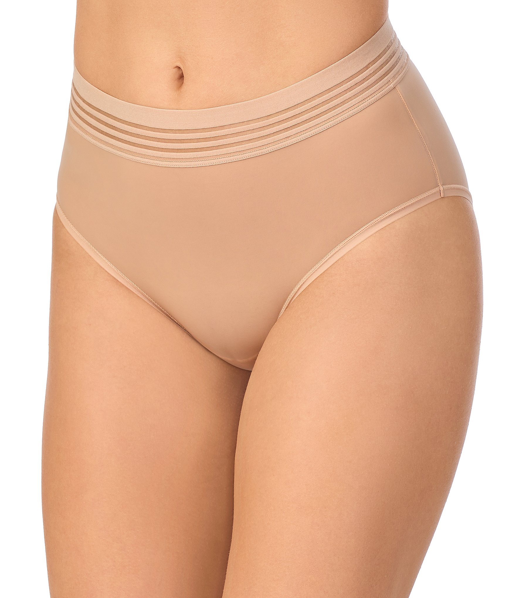 Le Mystere Second Skin Stripe Elastic Brief Panty