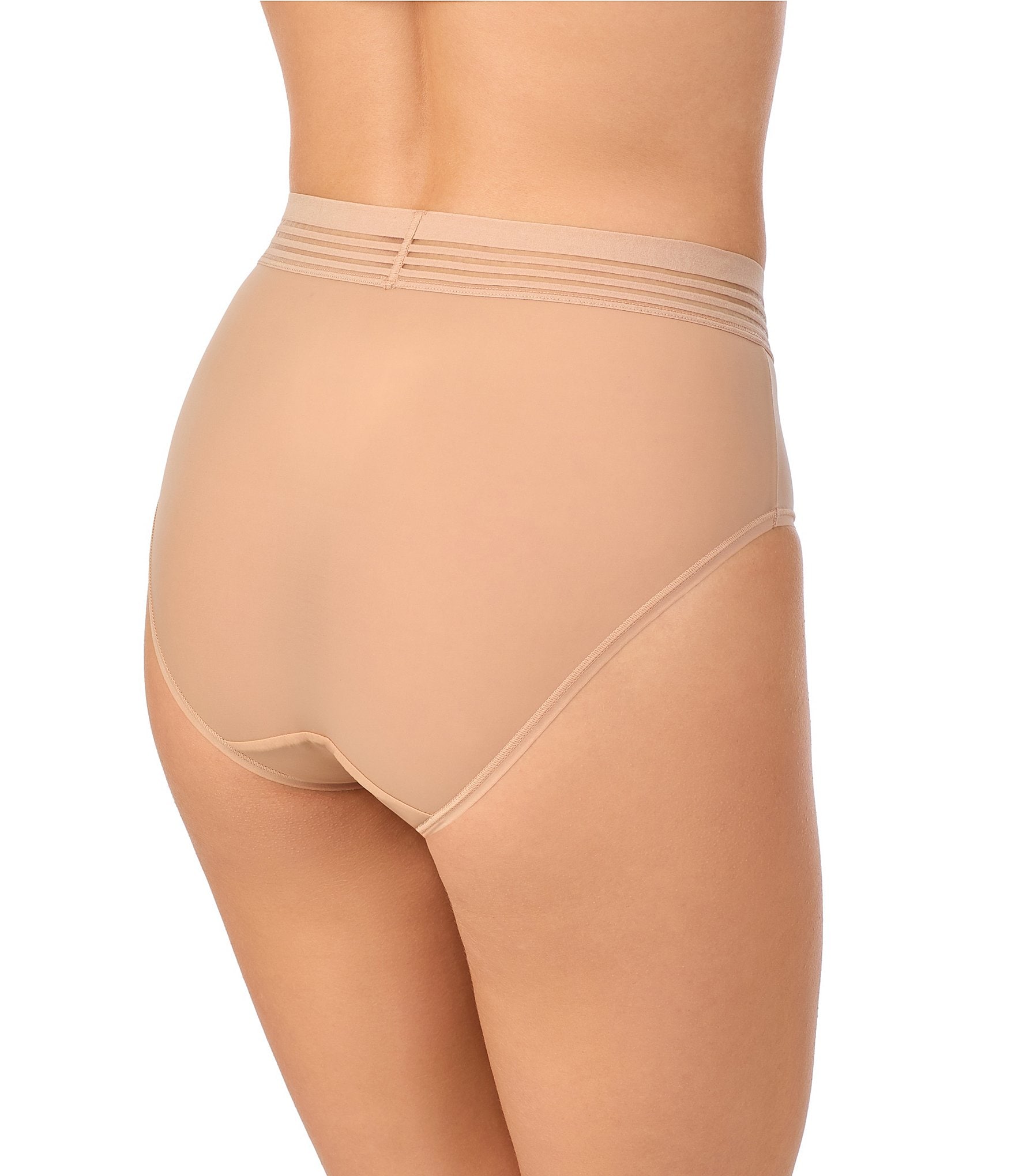 Le Mystere Second Skin Stripe Elastic Brief Panty