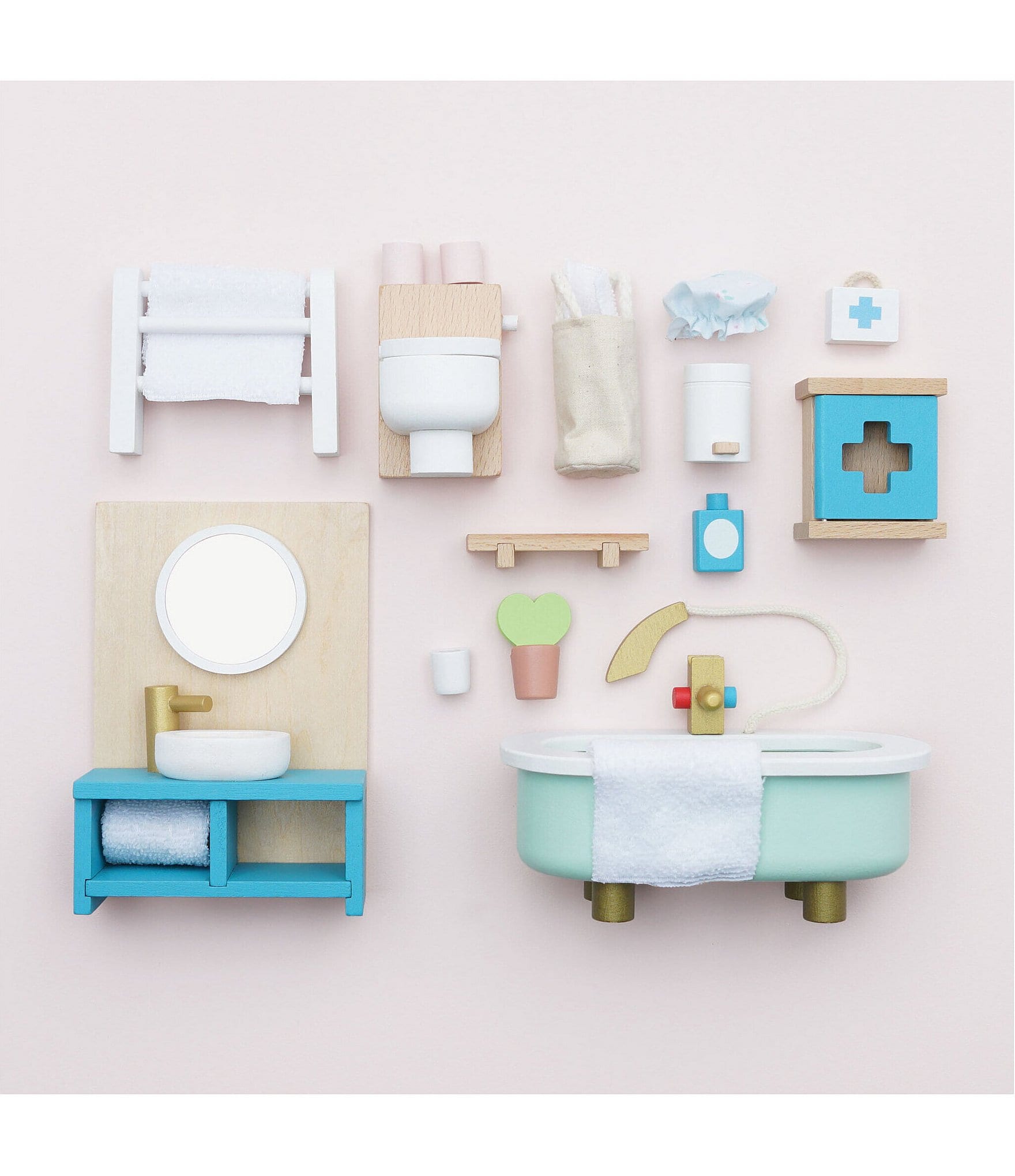 Le Toy Van Daisylane Bathroom Furniture Set for Dollhouse