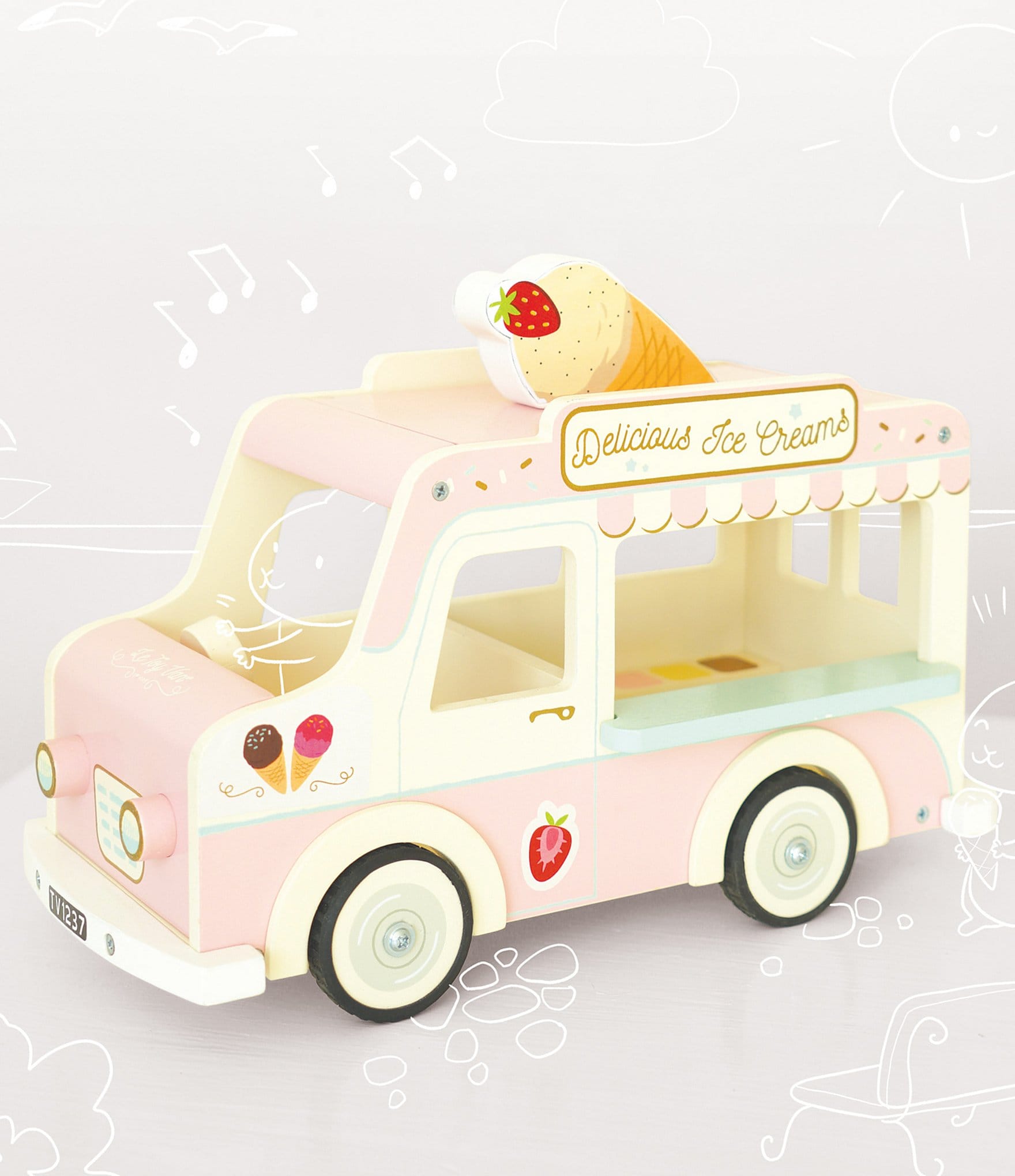 Le Toy Van Daisylane Dolly Ice Cream Van