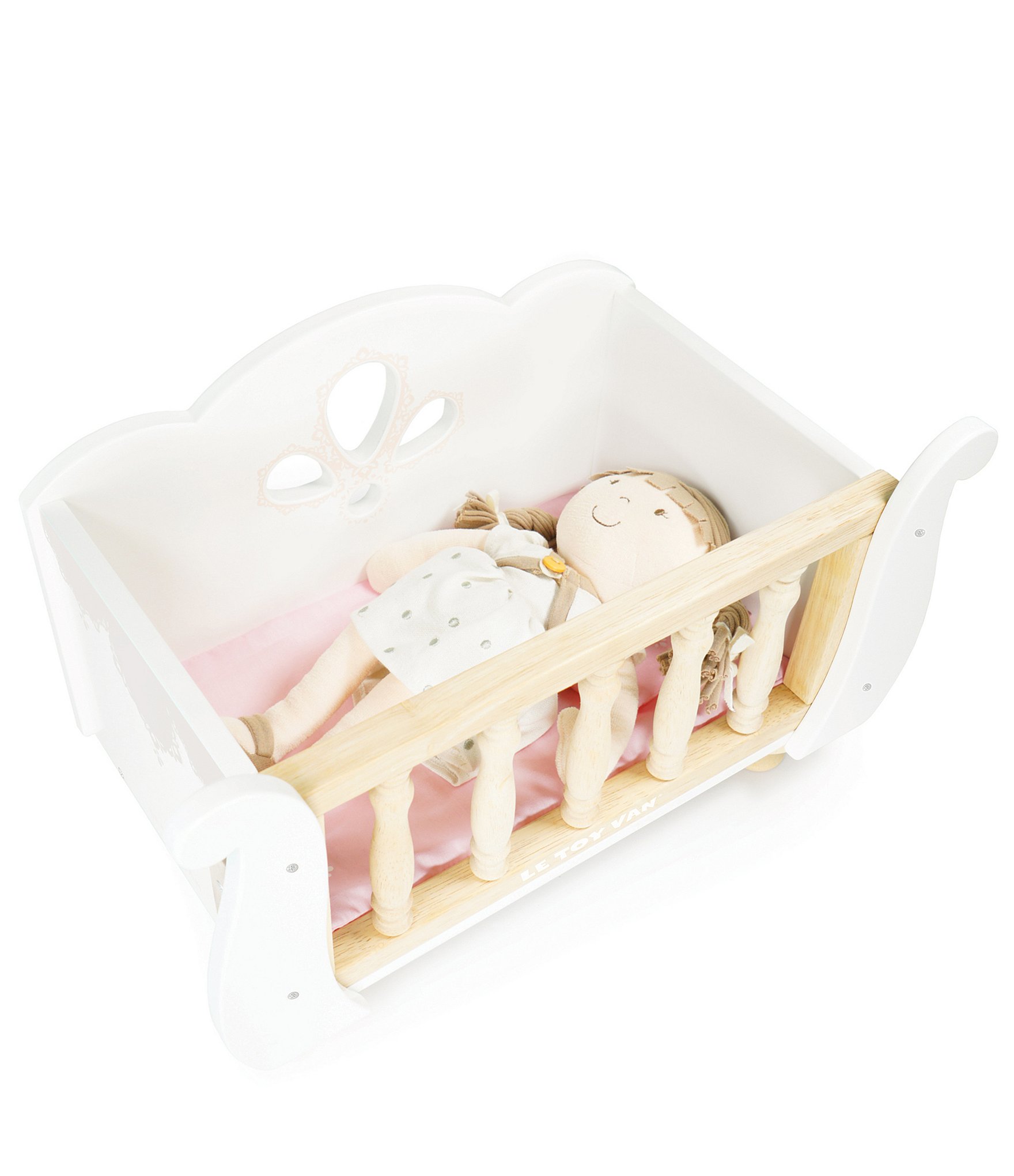 Le Toy Van Honeybake Sleigh Doll Cot & Crib