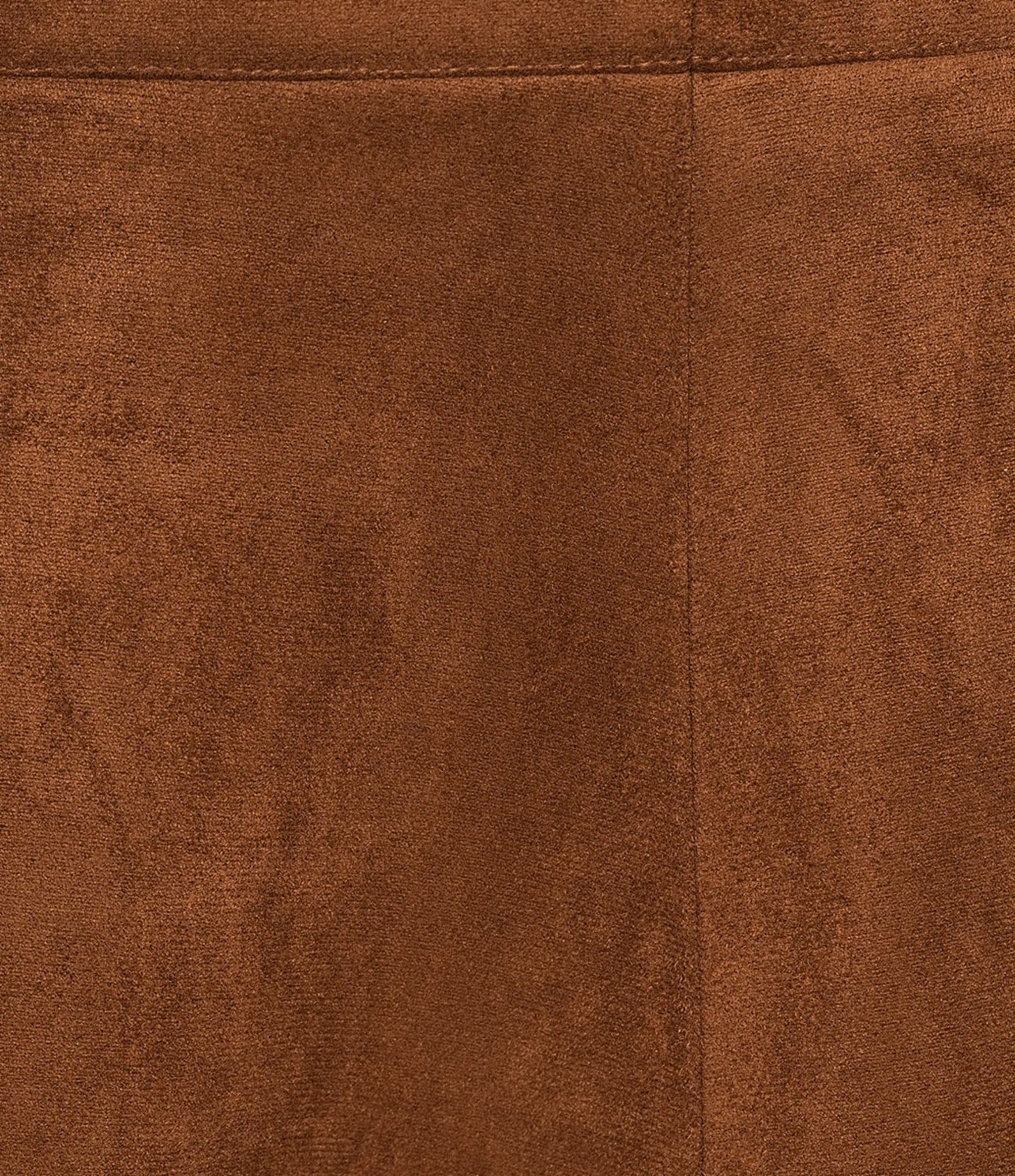 Le'AL.X Suede A-Line Coordinating Mini Skirt