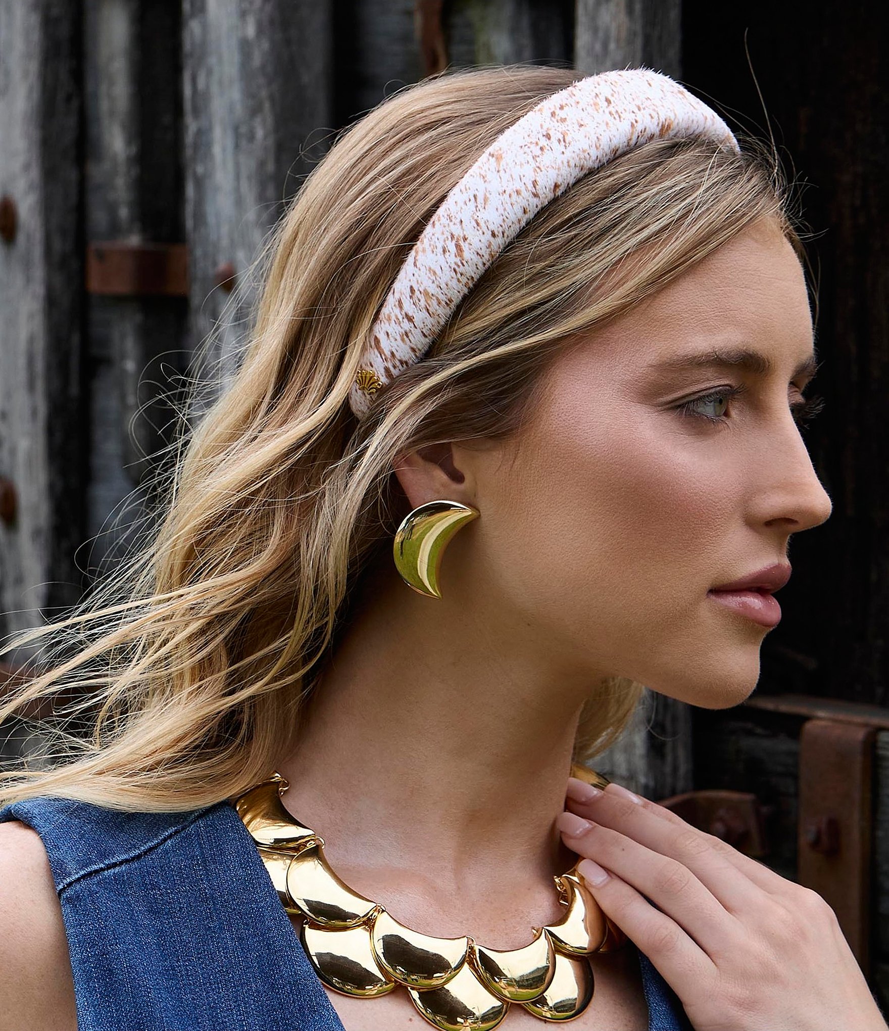 Lele Sadoughi Crescent Statement Necklace