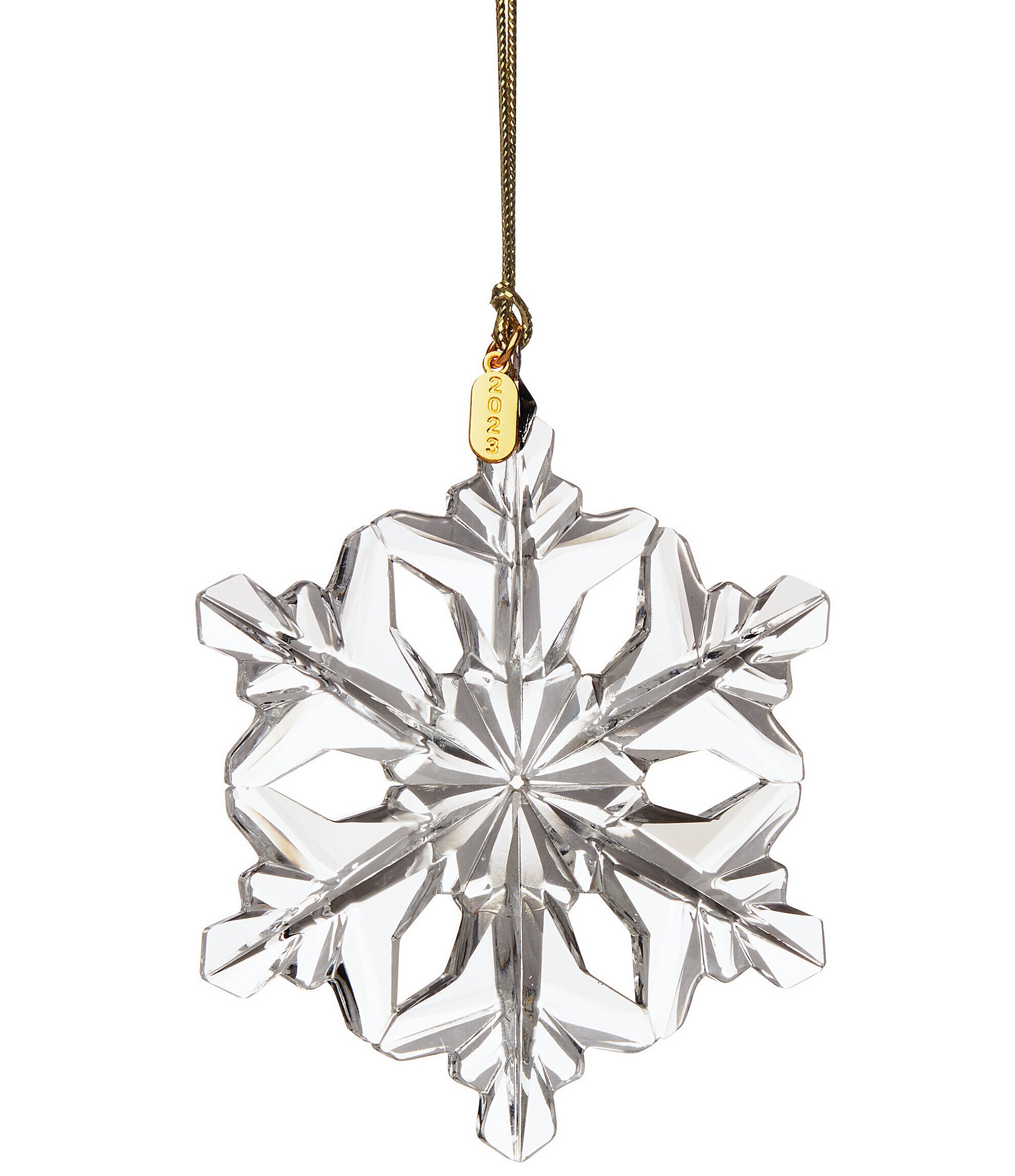 Lenox 2023 Optic Holiday Snowflake Glass Ornament | Dillard's