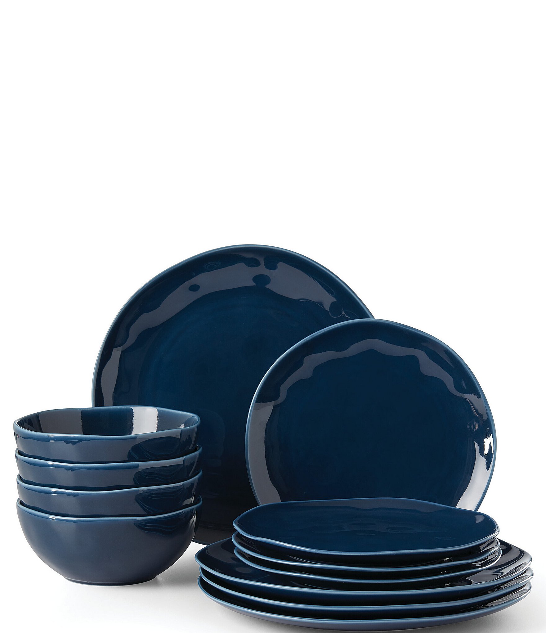 Lenox Blue Bay 12-Piece Dinnerware Set : : Home