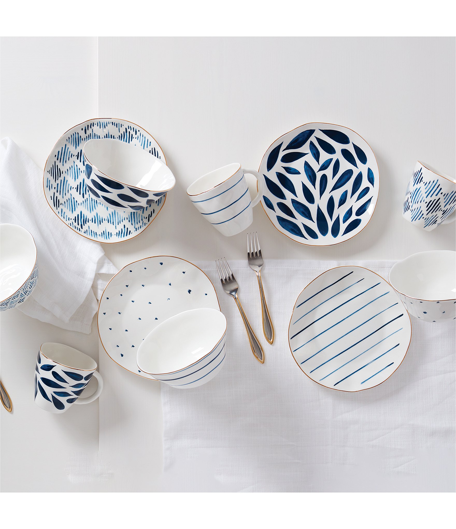 Lenox Blue Bay 12-Piece Dessert Set